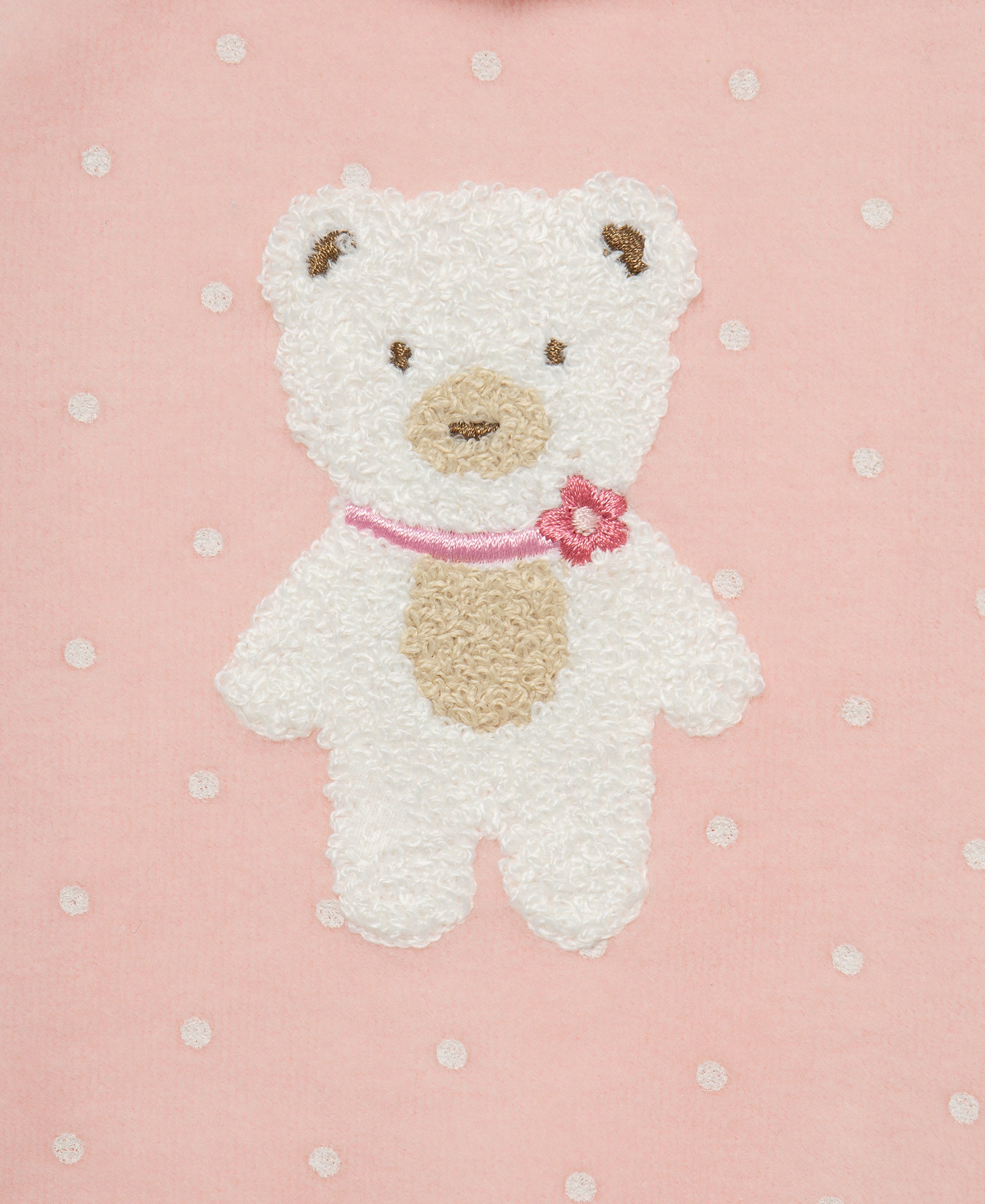 Sweet Bear Velour Pant Set (3M-12M) - Little Me