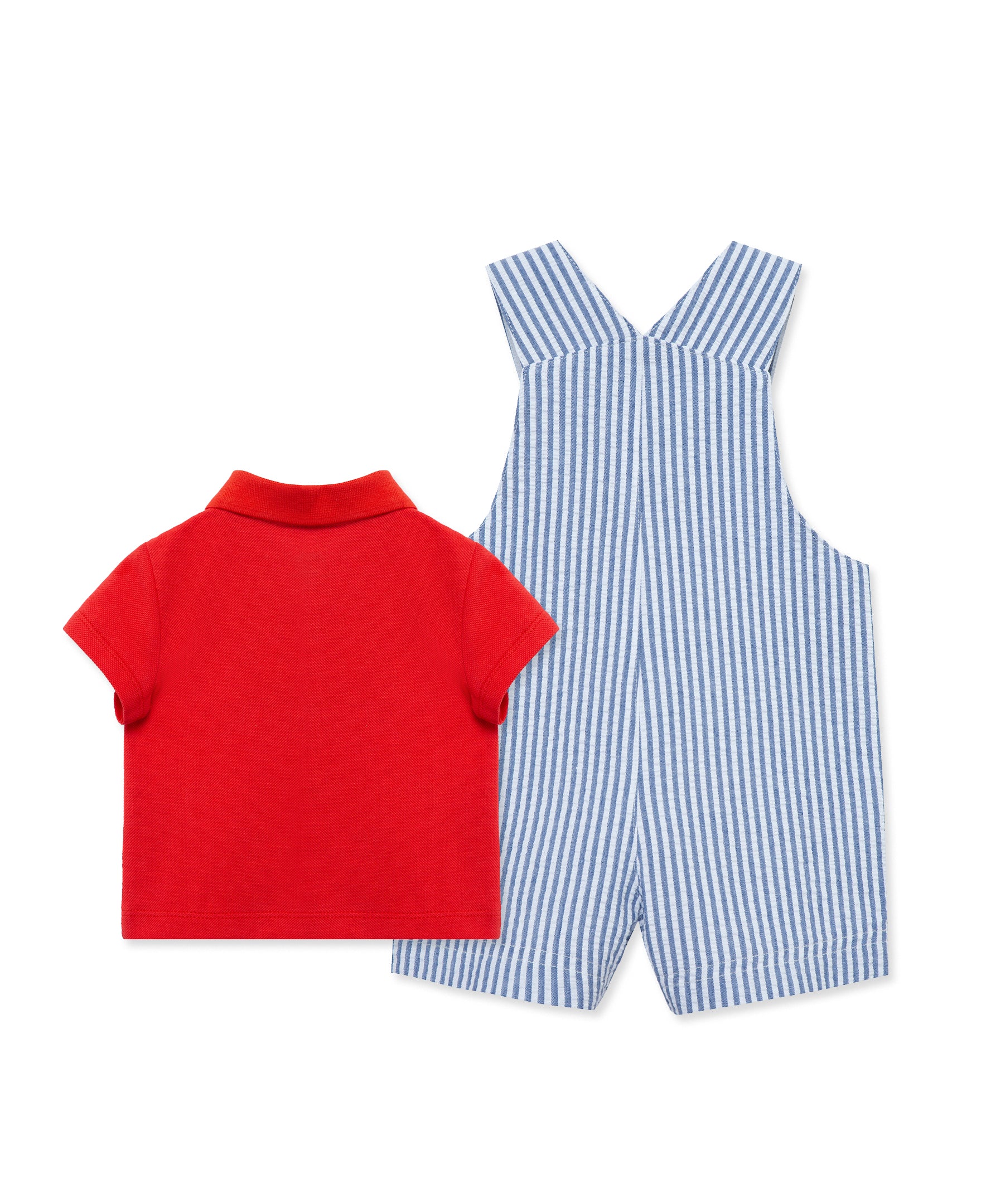 Baseball Woven Shortall Set (3M-12M) - Little Me