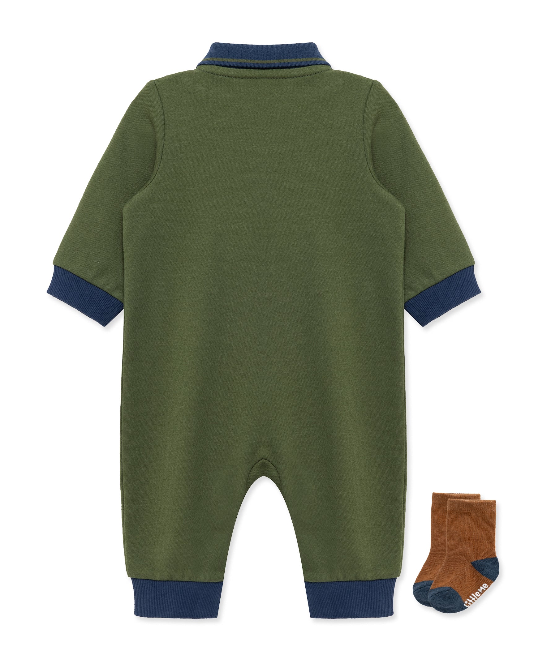 Football Coverall & Sock Set (3M-12M) - Little Me