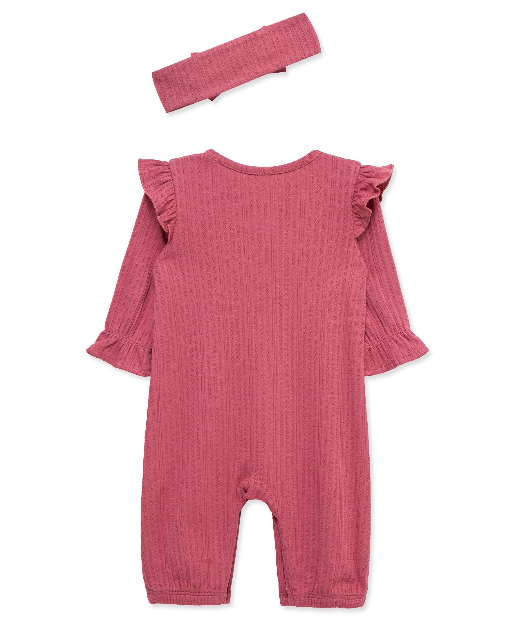 Rose Jumpsuit & Headband - Little Me