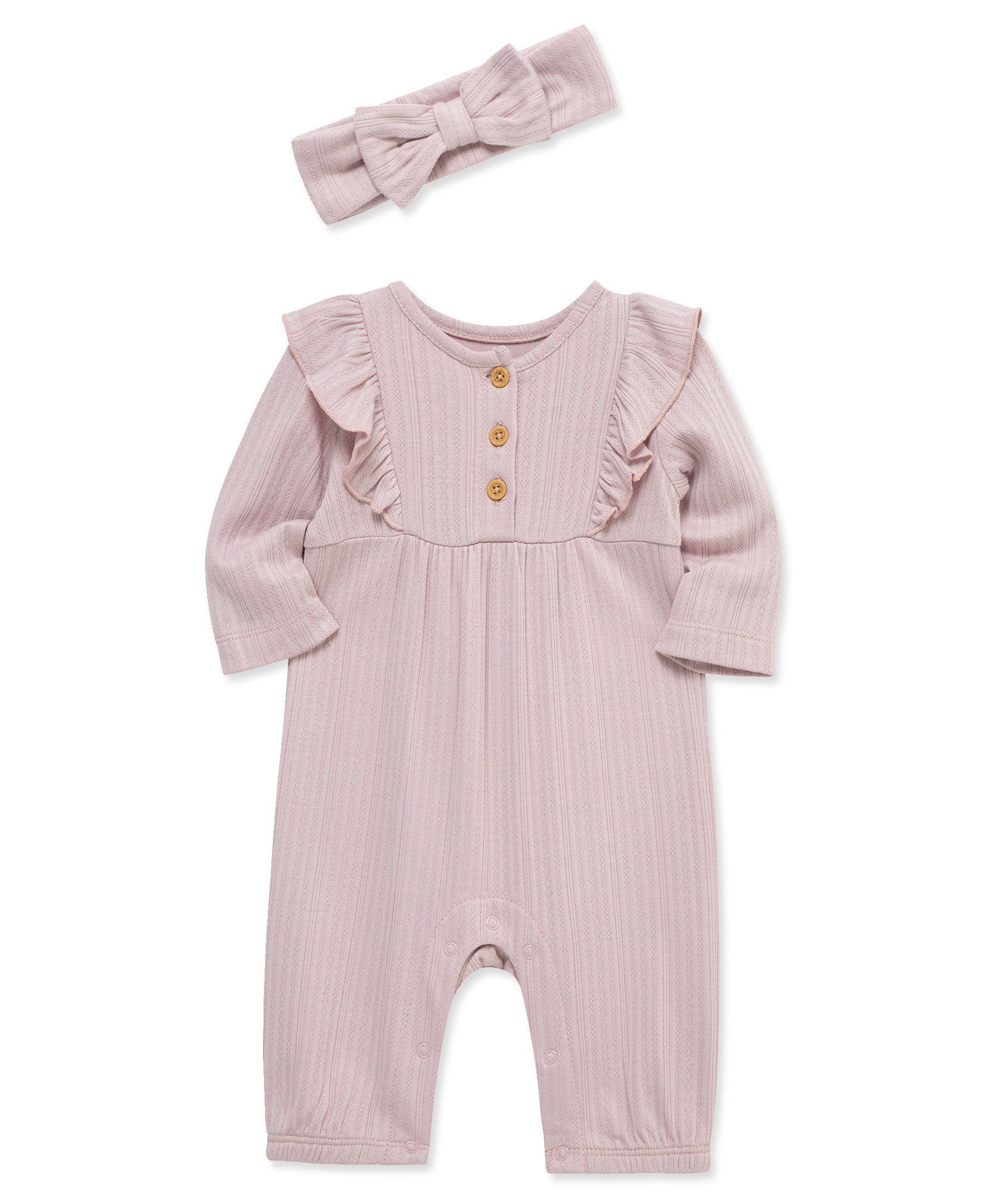 Violet Jumpsuit & Headband - Little Me