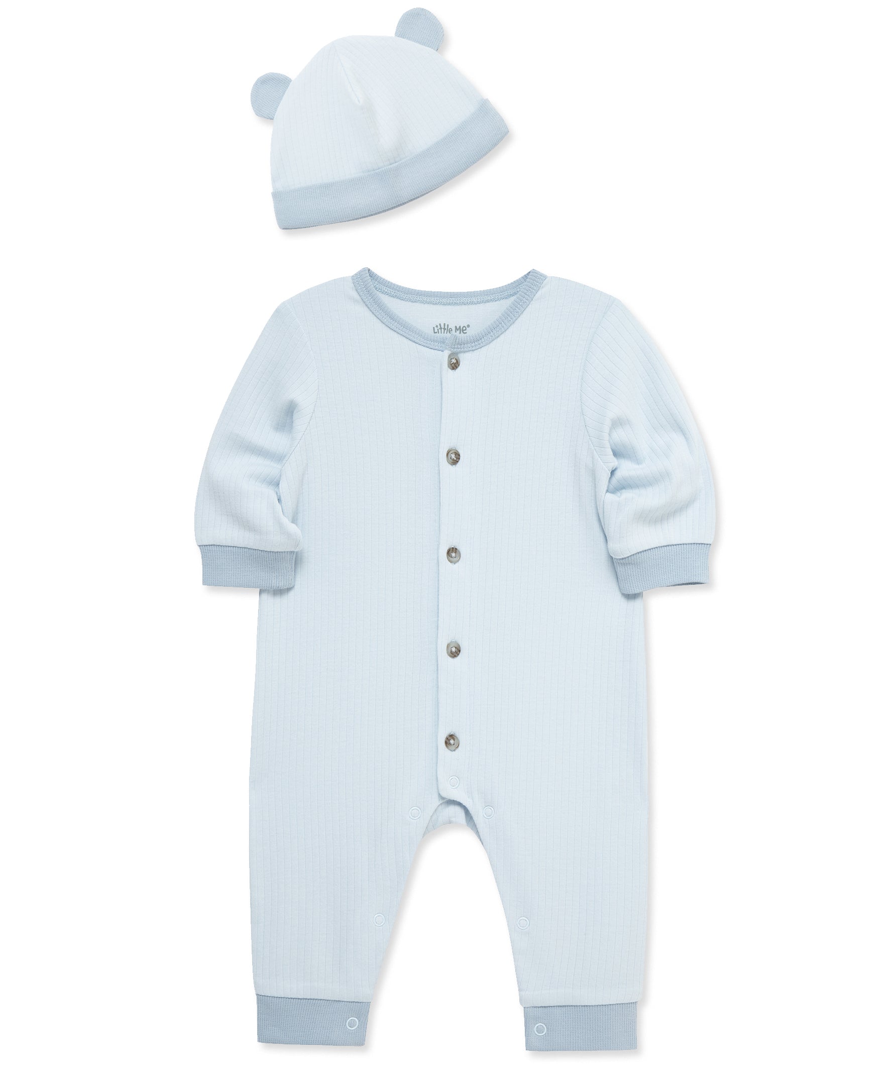 Blue Coverall & Hat - Little Me