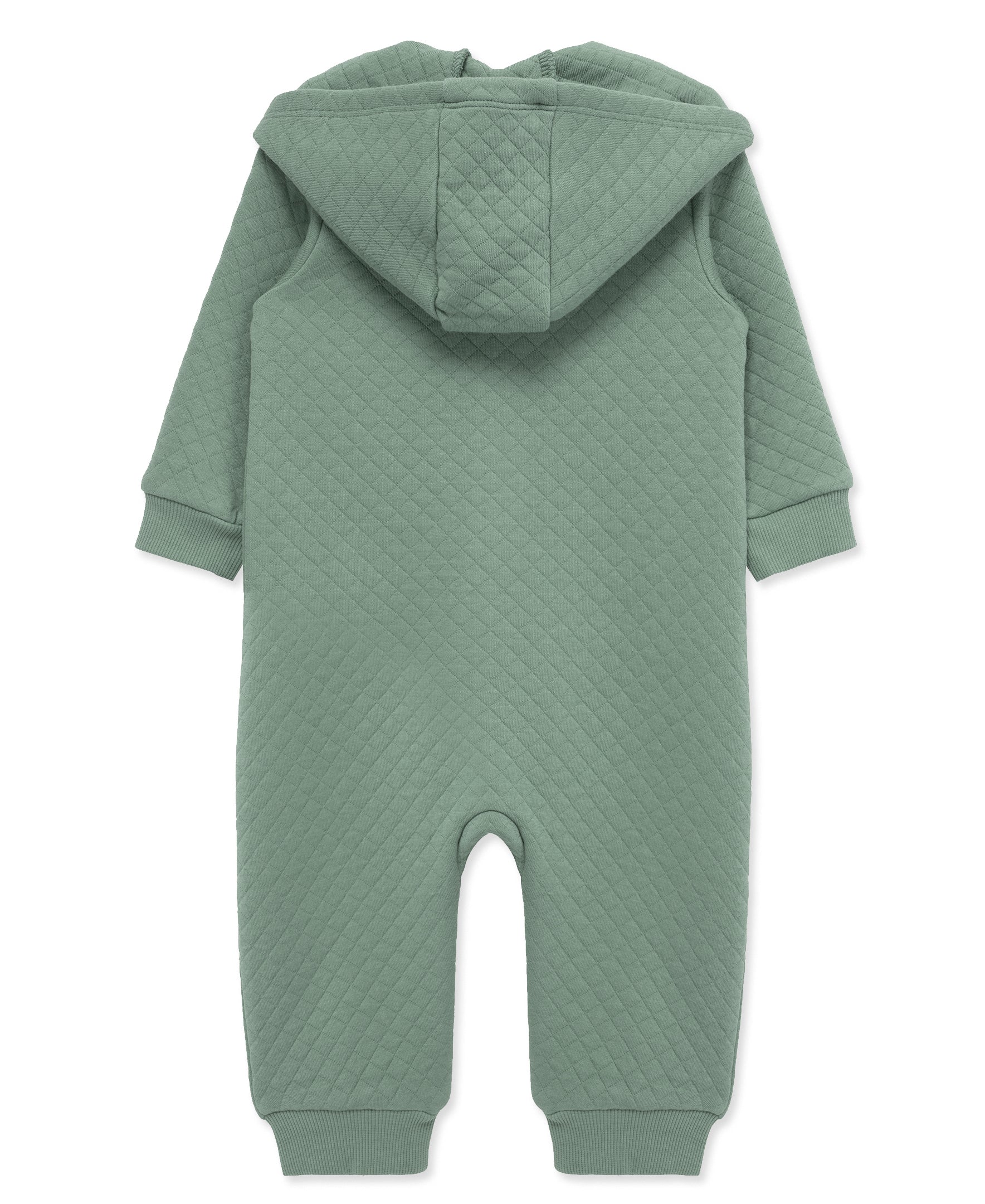 Green Quilted Hooded Coverall - Little Me