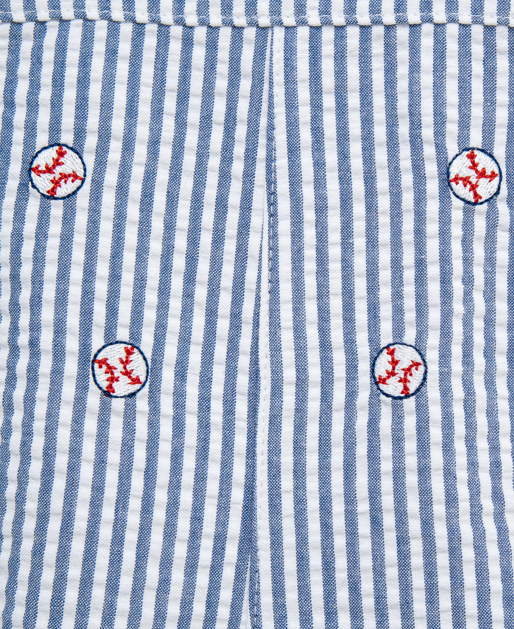 Baseball Woven Shortall Set (12M-24M) - Little Me