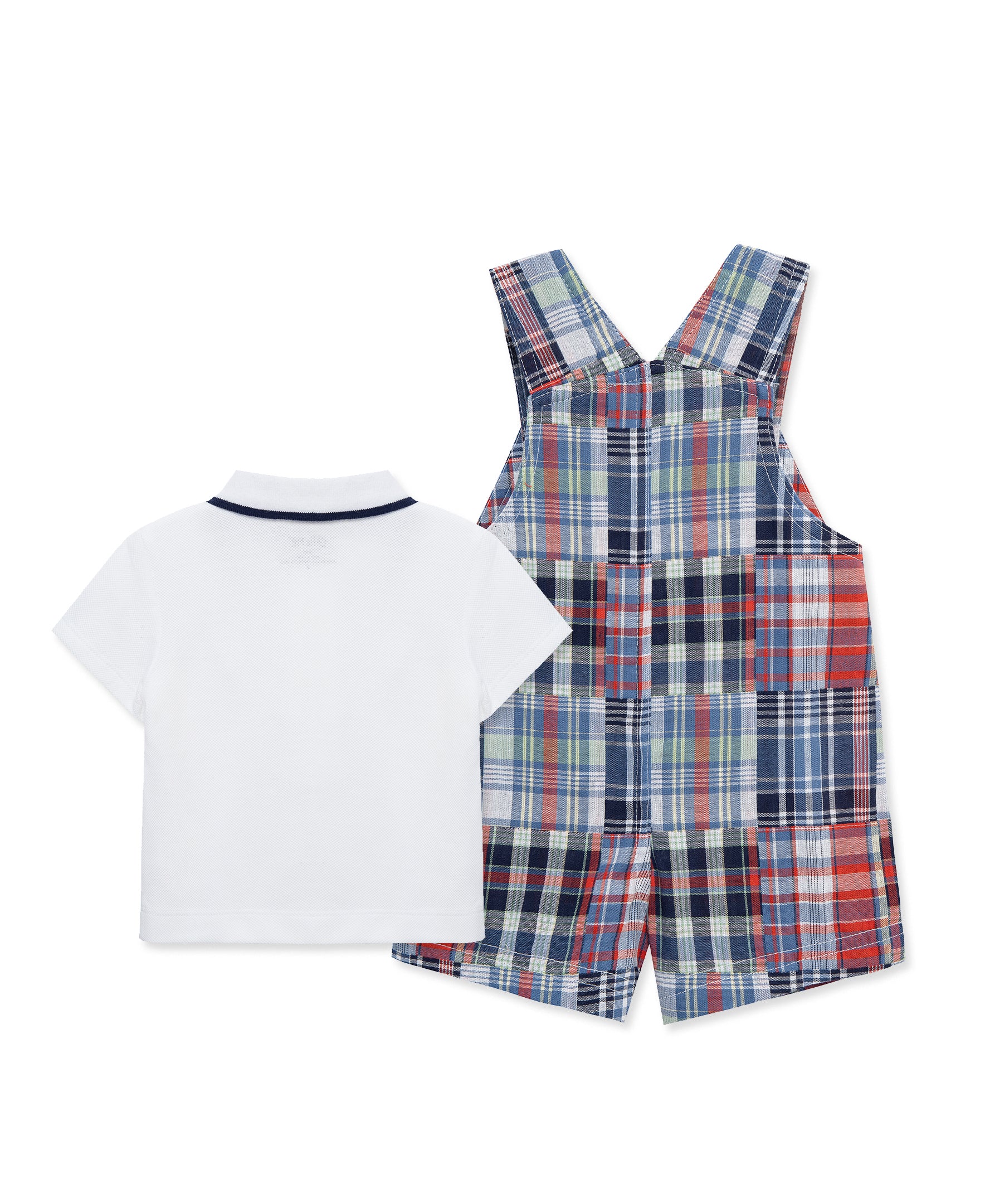 Patchwork Woven Shortall Set (3M-12M)