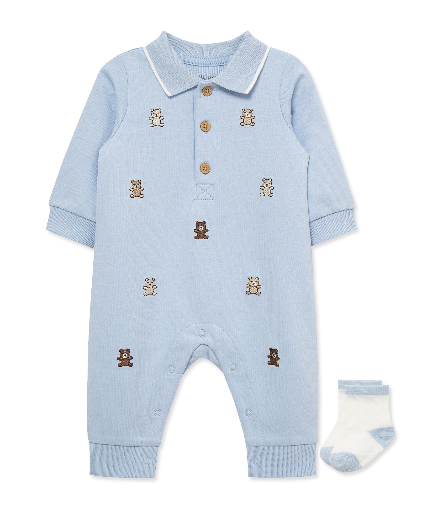 Bears Coverall & Socks - Little Me