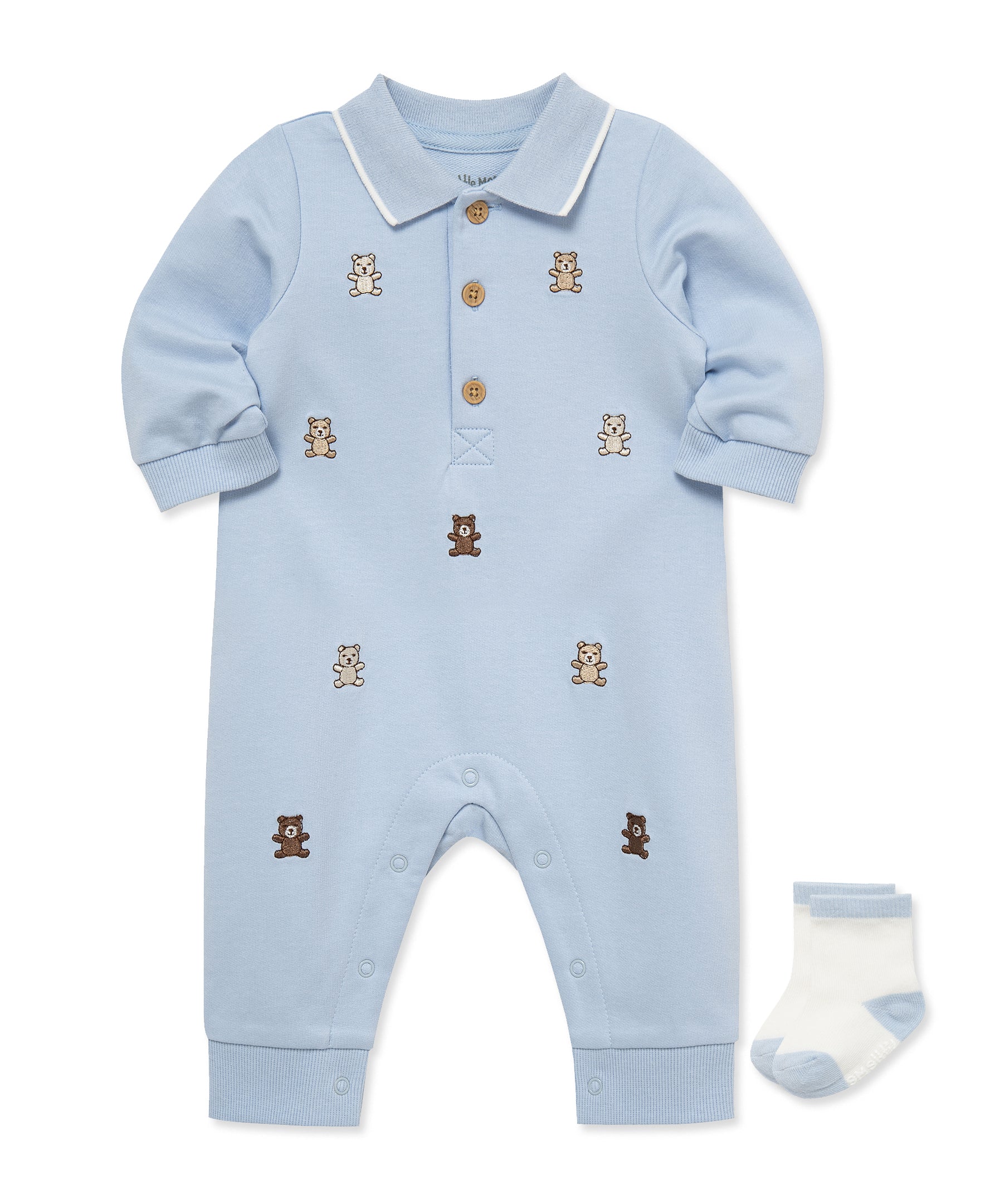 Bears Coverall & Socks - Little Me