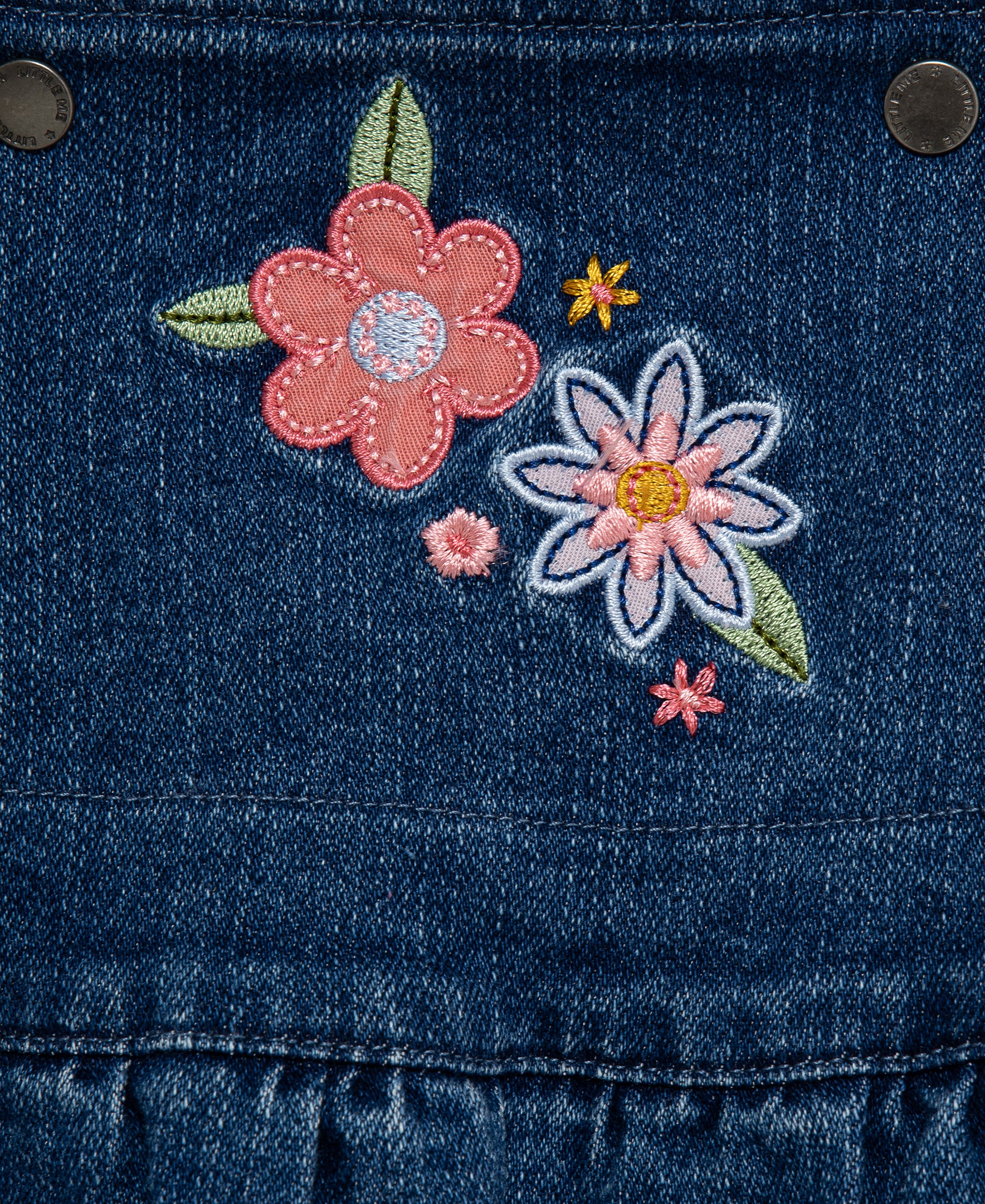 Flowers Woven Overall Set (12M-24M) - Little Me