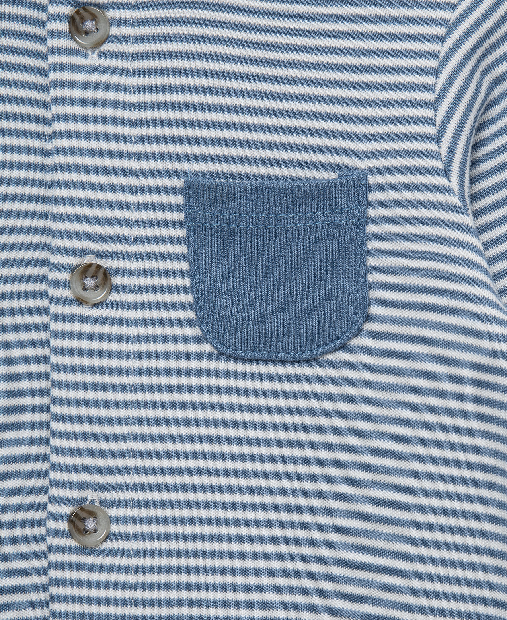 Navy Striped Coverall & Hat - Little Me