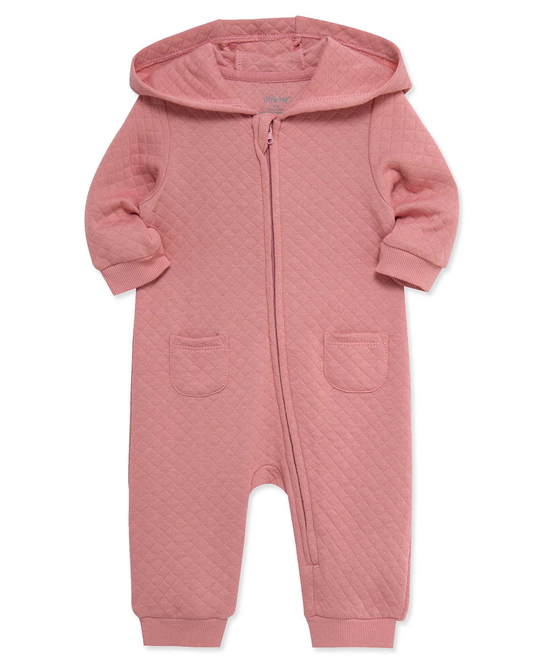 Rose Quilted Hooded Coverall - Little Me