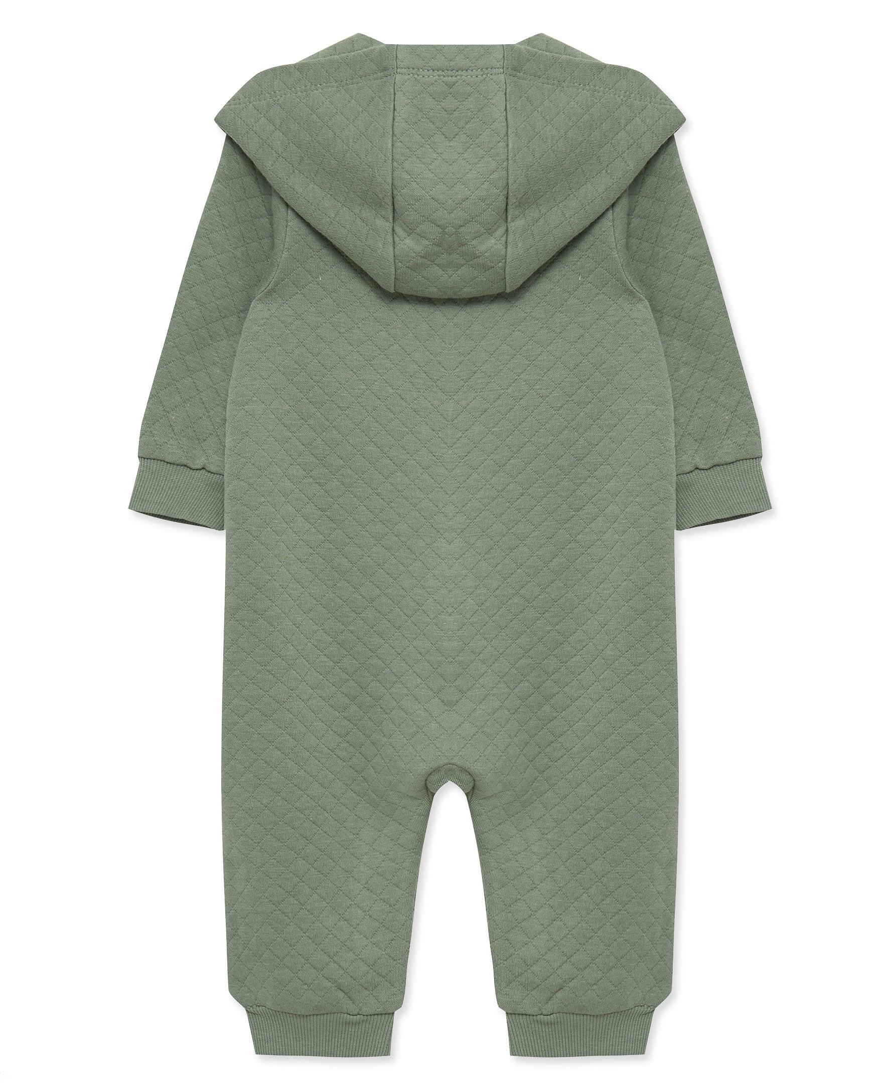 Green Quilted Hooded Coverall - Little Me
