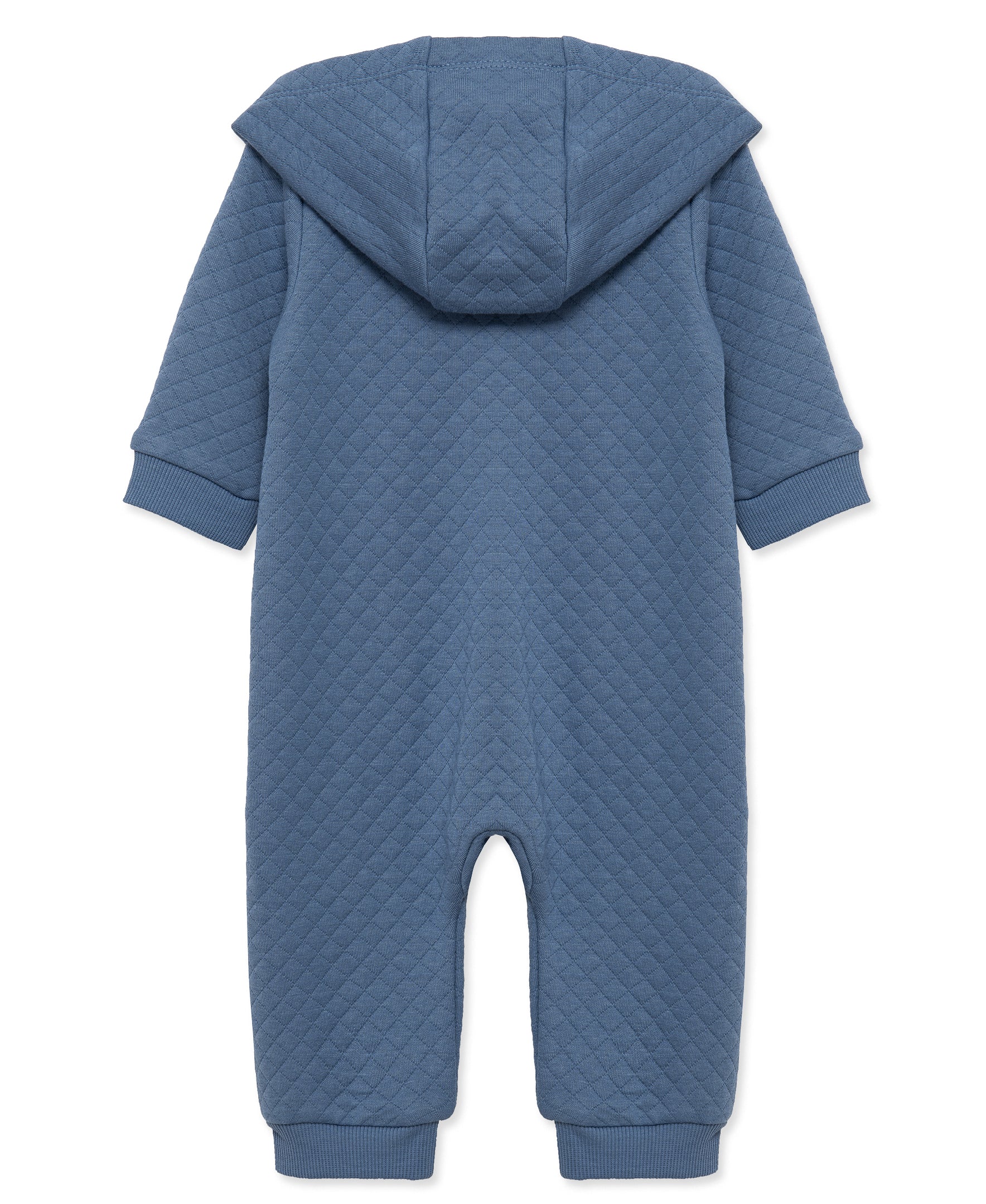 Navy Quilted Hooded Coverall - Little Me