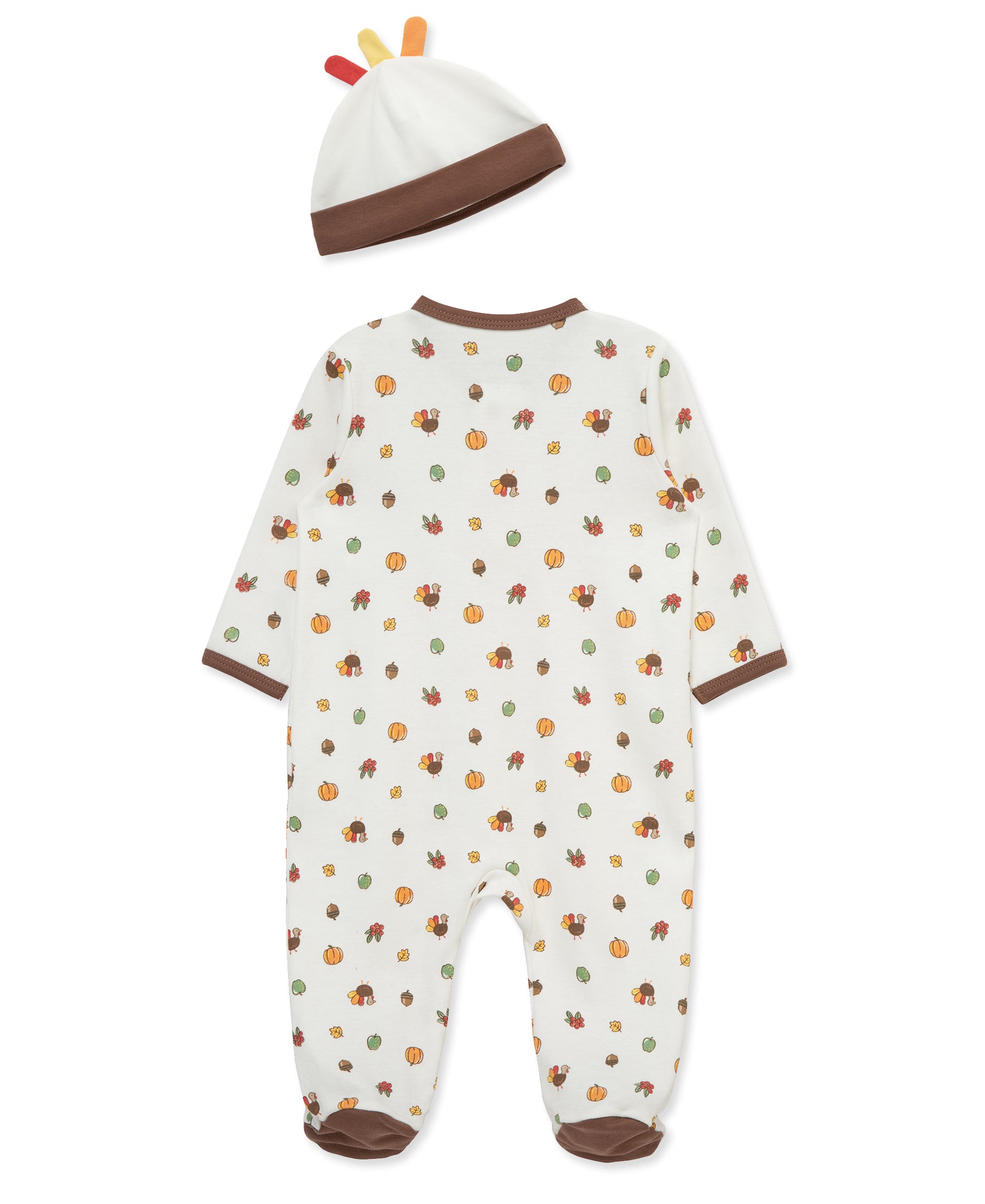 Turkey Zip Footie & Hat (NB-9M)
