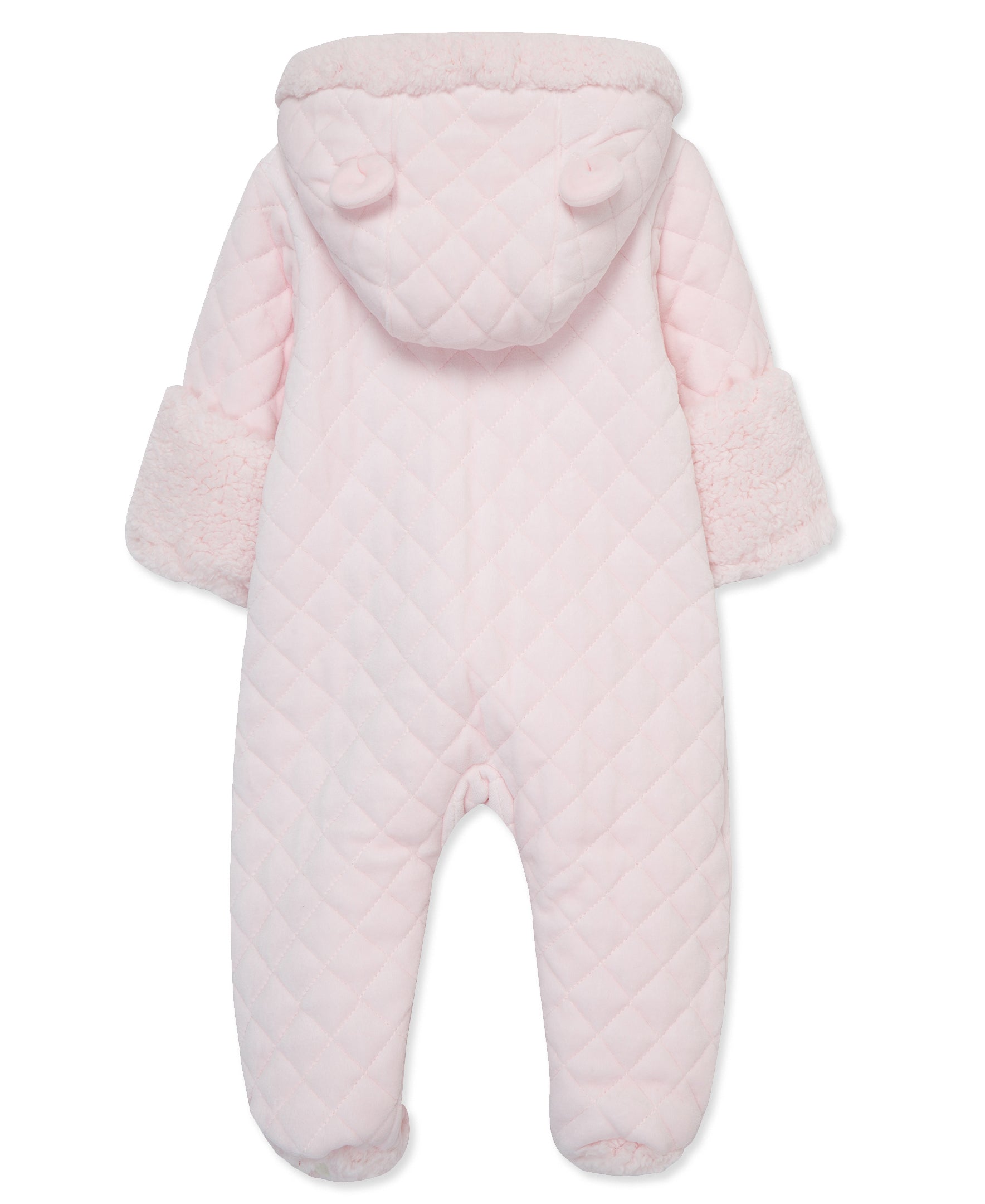 Pink Bear Quilted Pram - Little Me