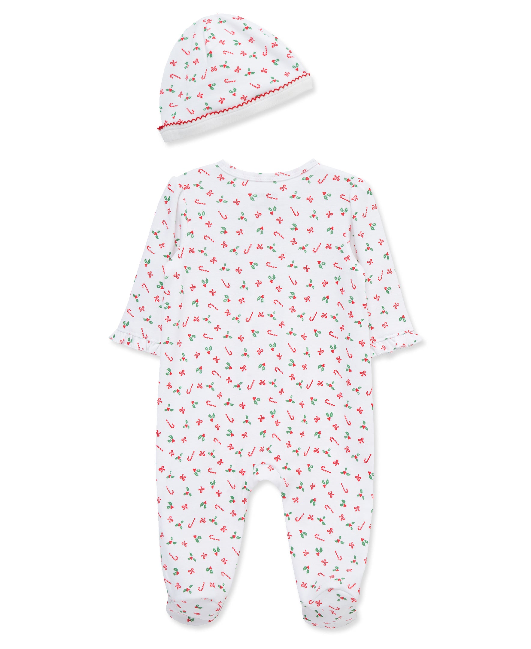"My First Christmas" Candy Cane Footie Set (NB-9M)