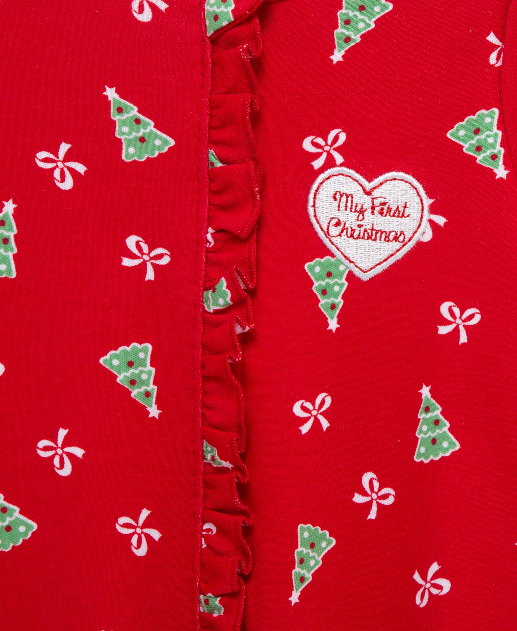 "My First Christmas" Trees Footie Set (NB-9M)