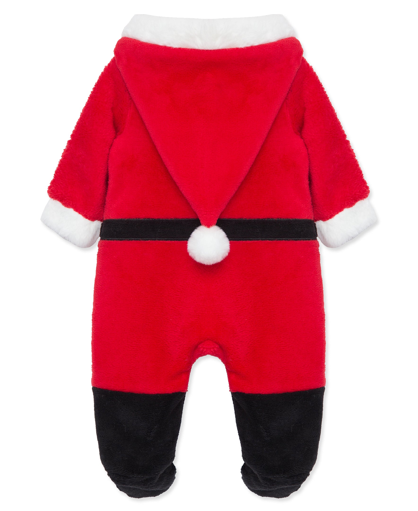 Santa Fleece Christmas Footie (3M-9M) - Little Me