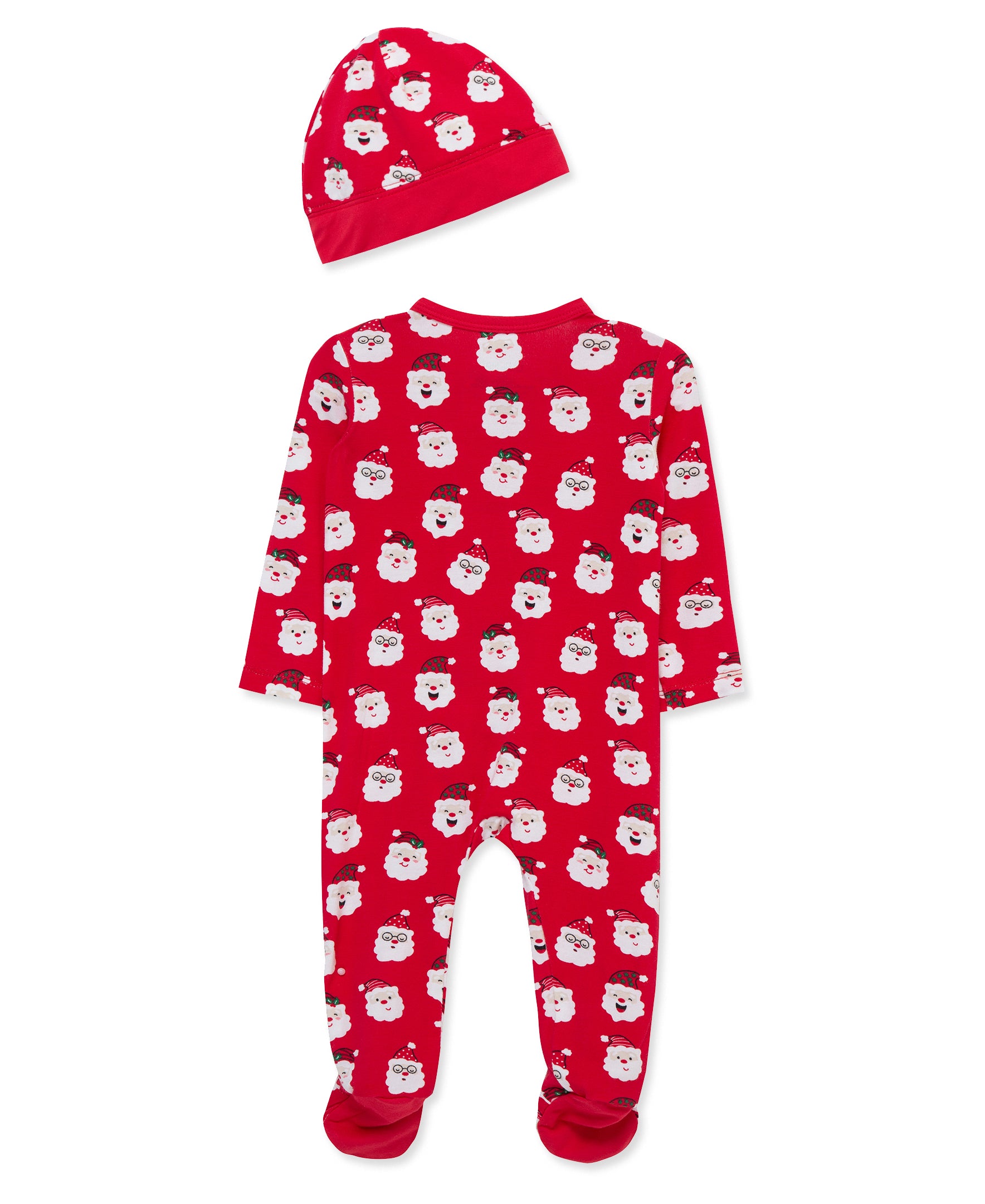 Fun Santa Footie & Hat Set (NB-9M) - Little Me