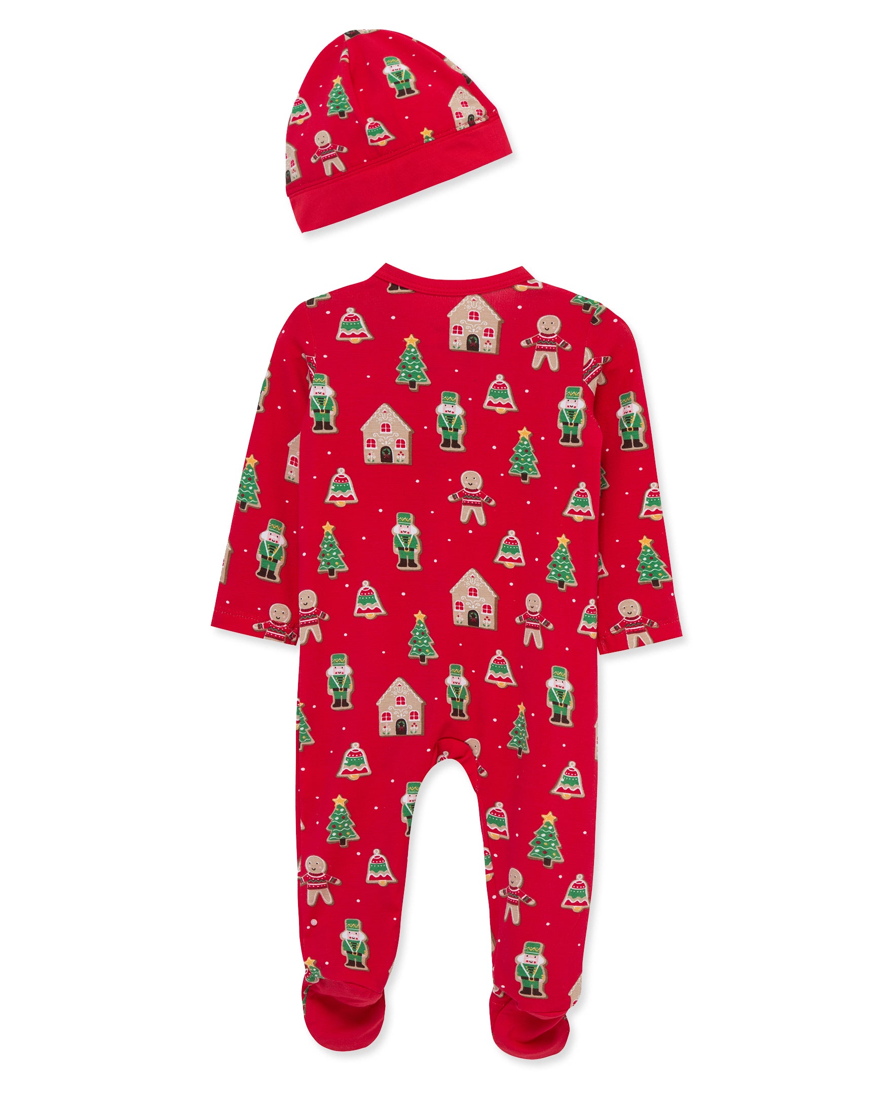 Gingerbread Footie & Hat Set (NB-9M) - Little Me