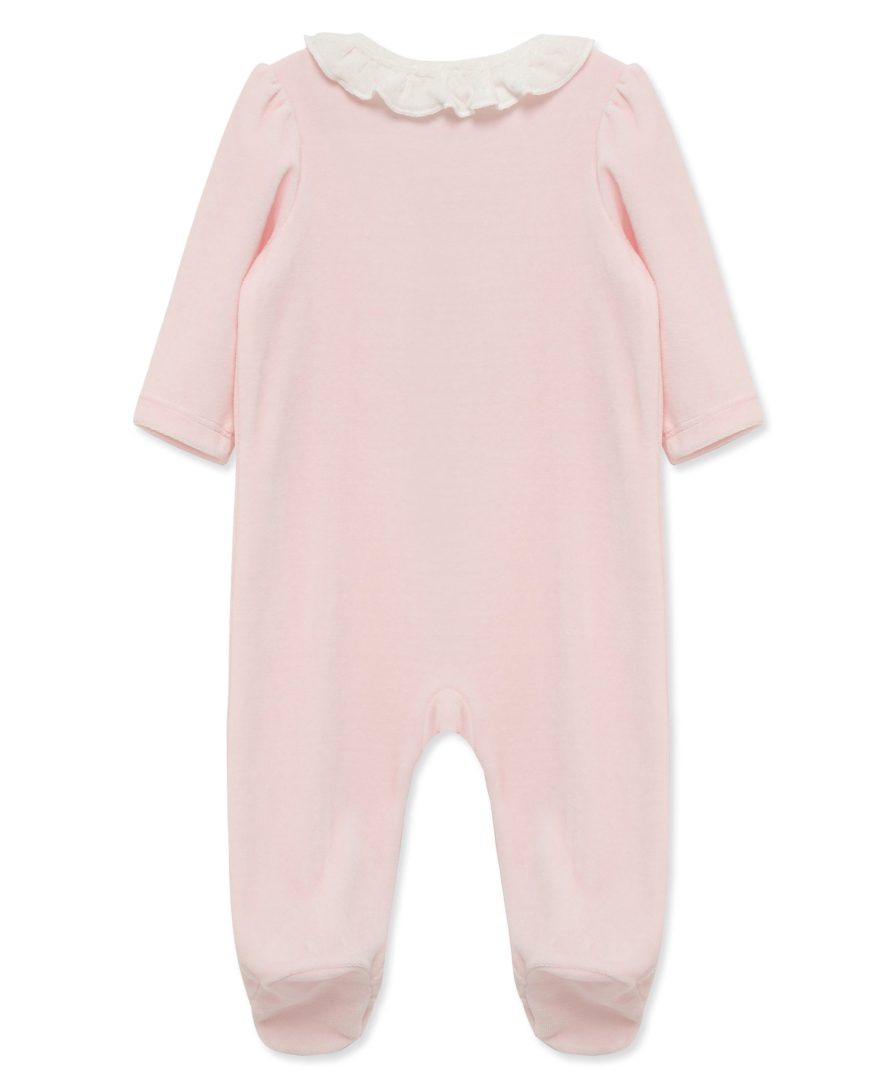 Cascade Floral Velour Footie (3M-9M) - Little Me