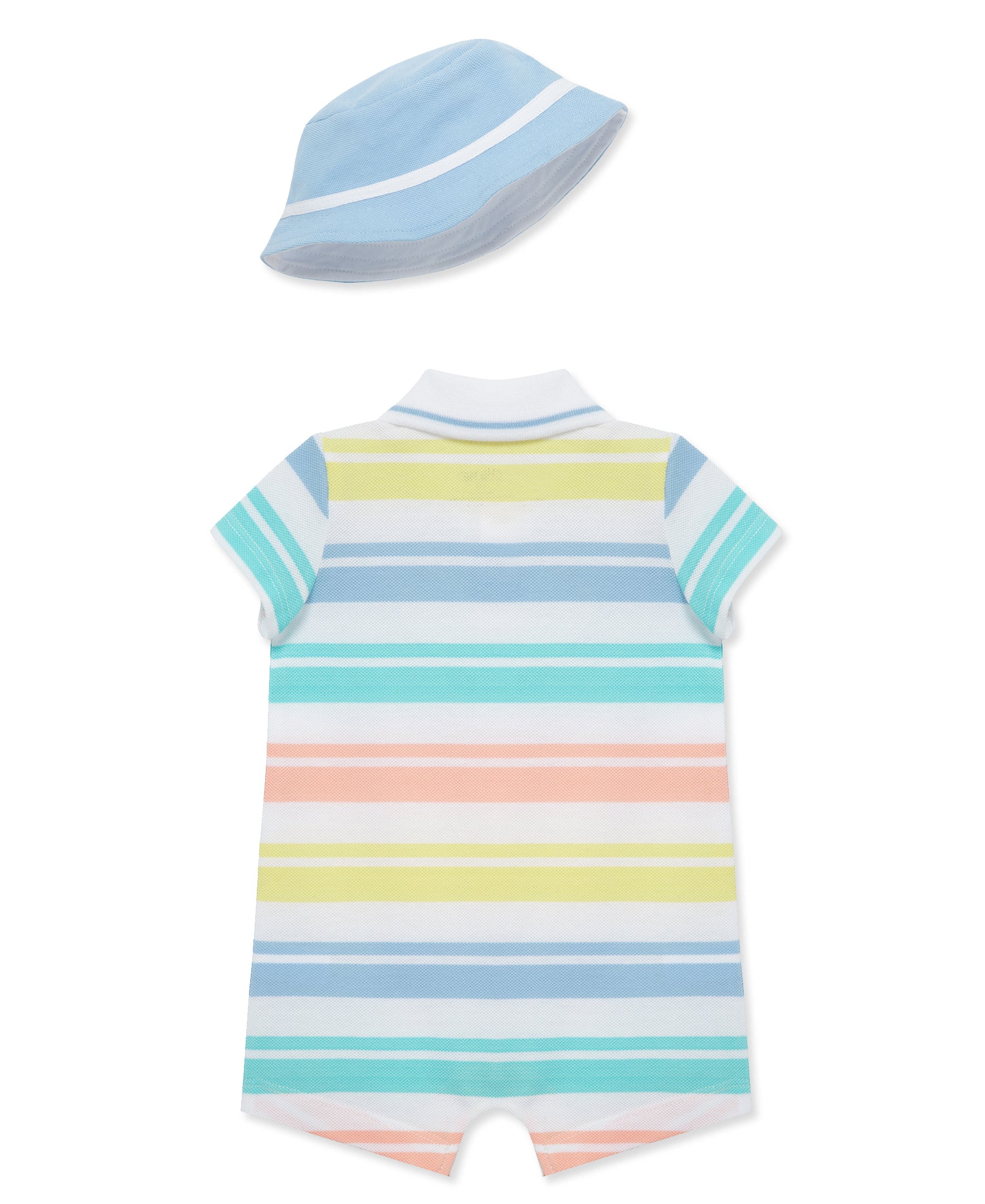 Wide Striped Romper & Hat - Little Me