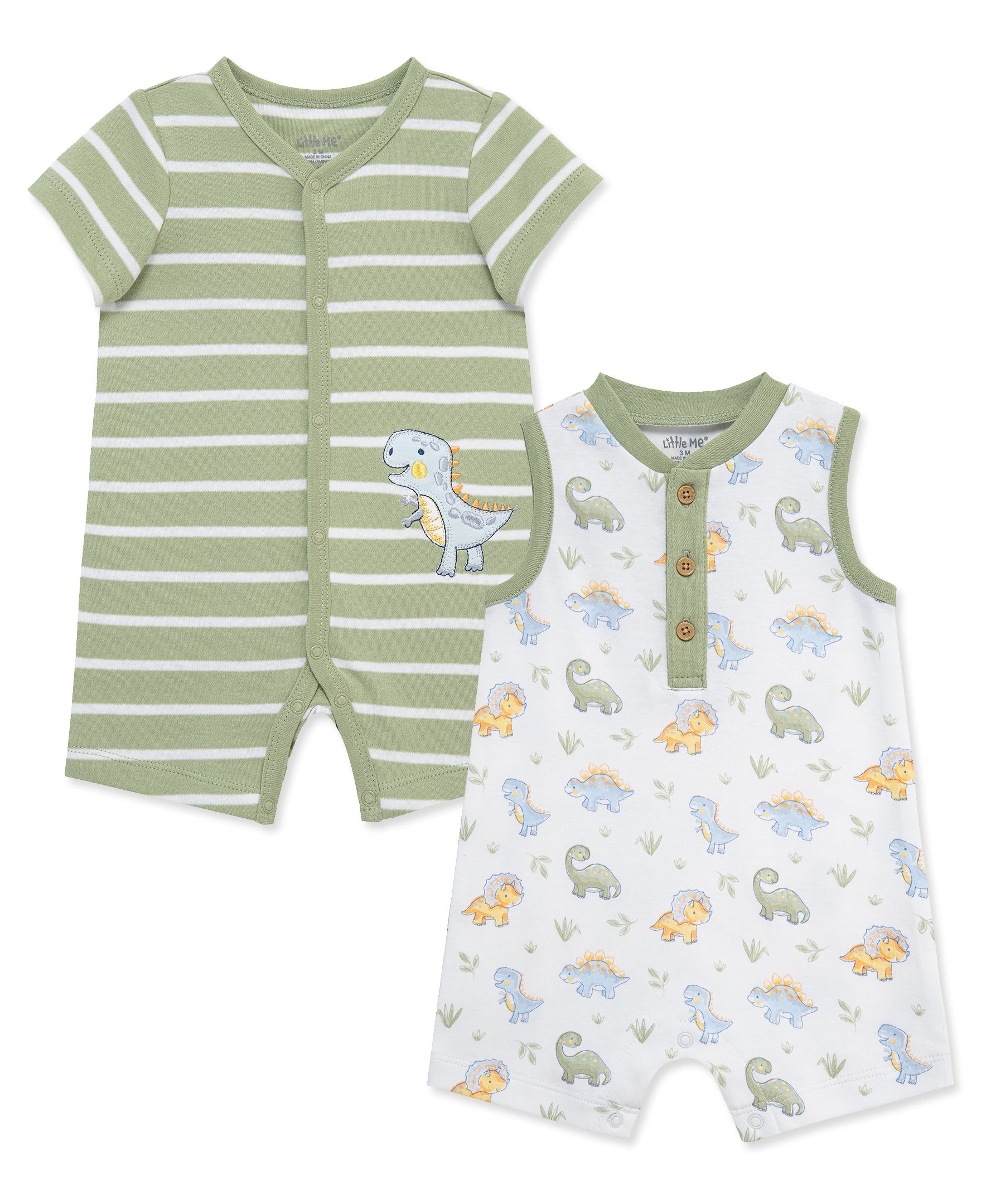 Dinos Rompers (2-Pack)