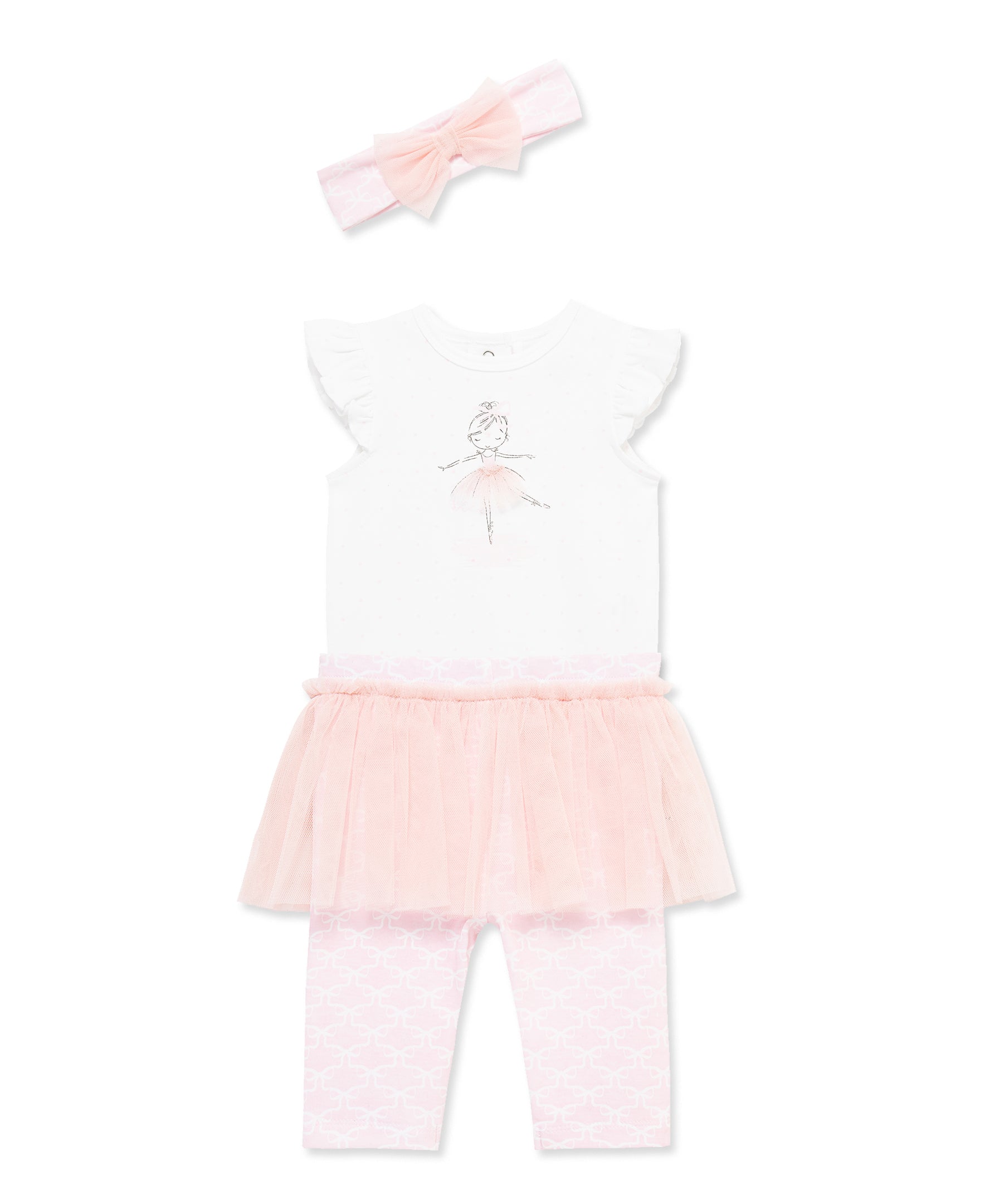 Ballet Skegging & Headband Set (3M-12M) - Little Me