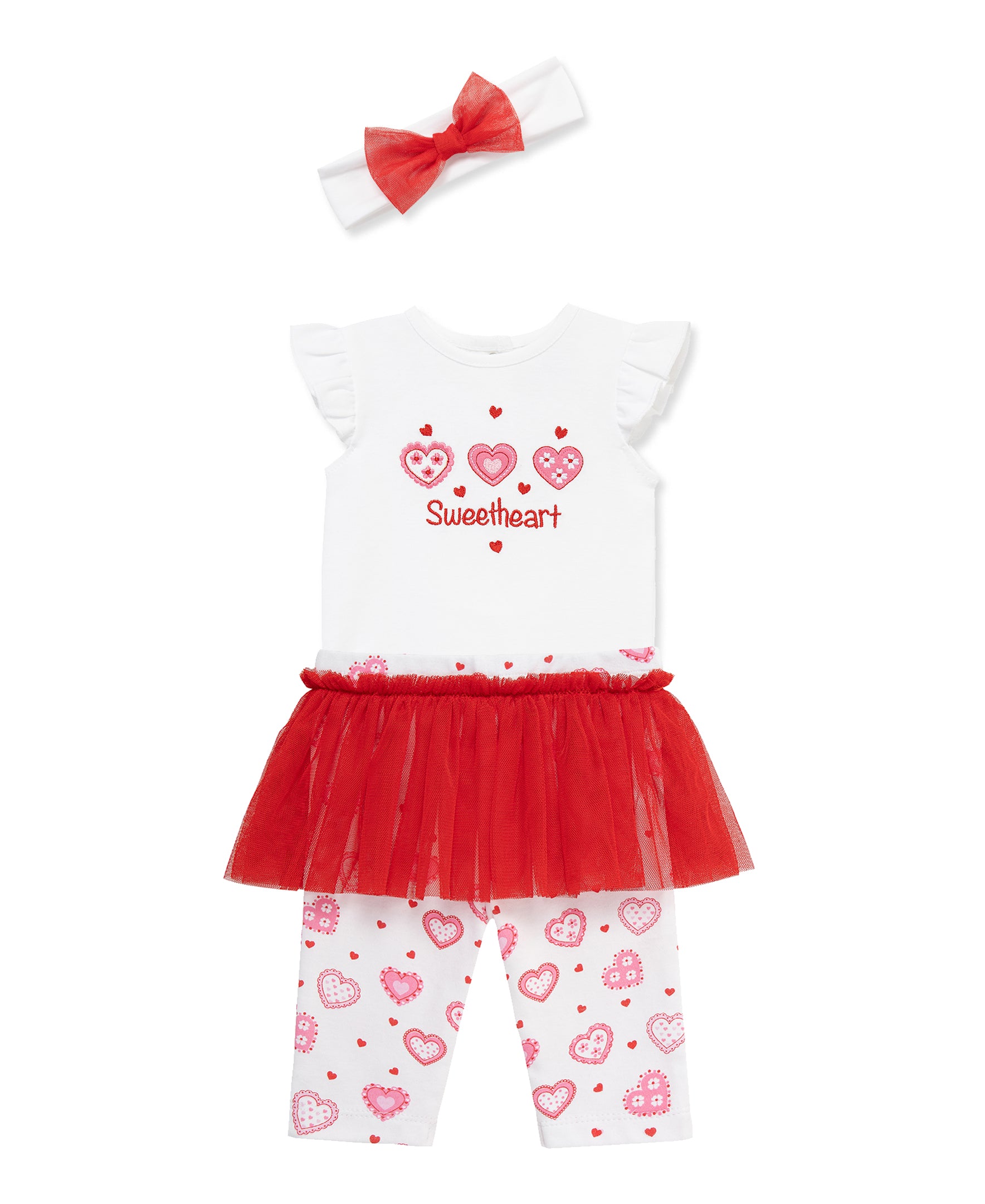 Sweetheart Bodysuit Skegging Set - Little Me