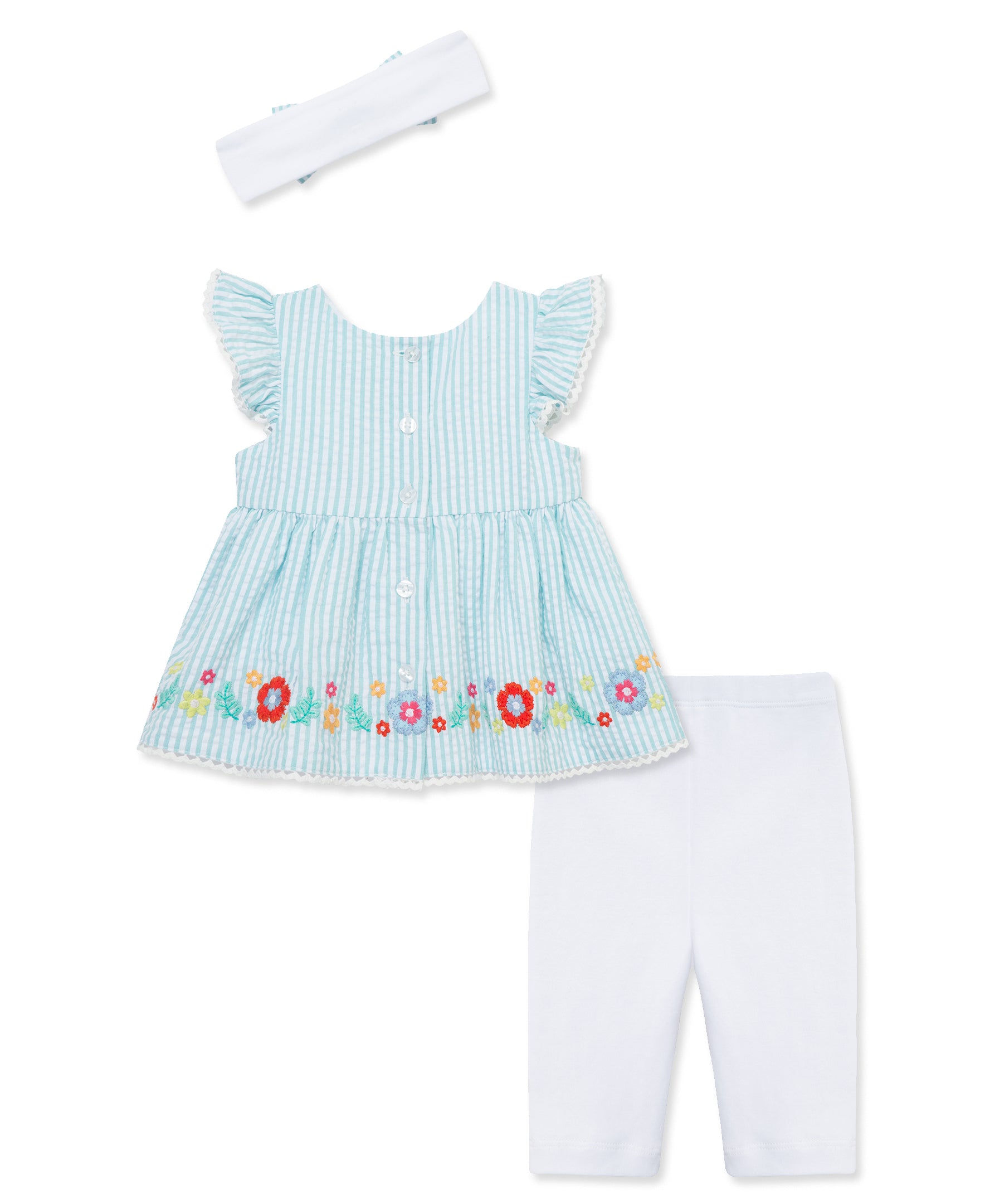 Happy Flowers Woven Tunic Set (12M-24M) - Little Me
