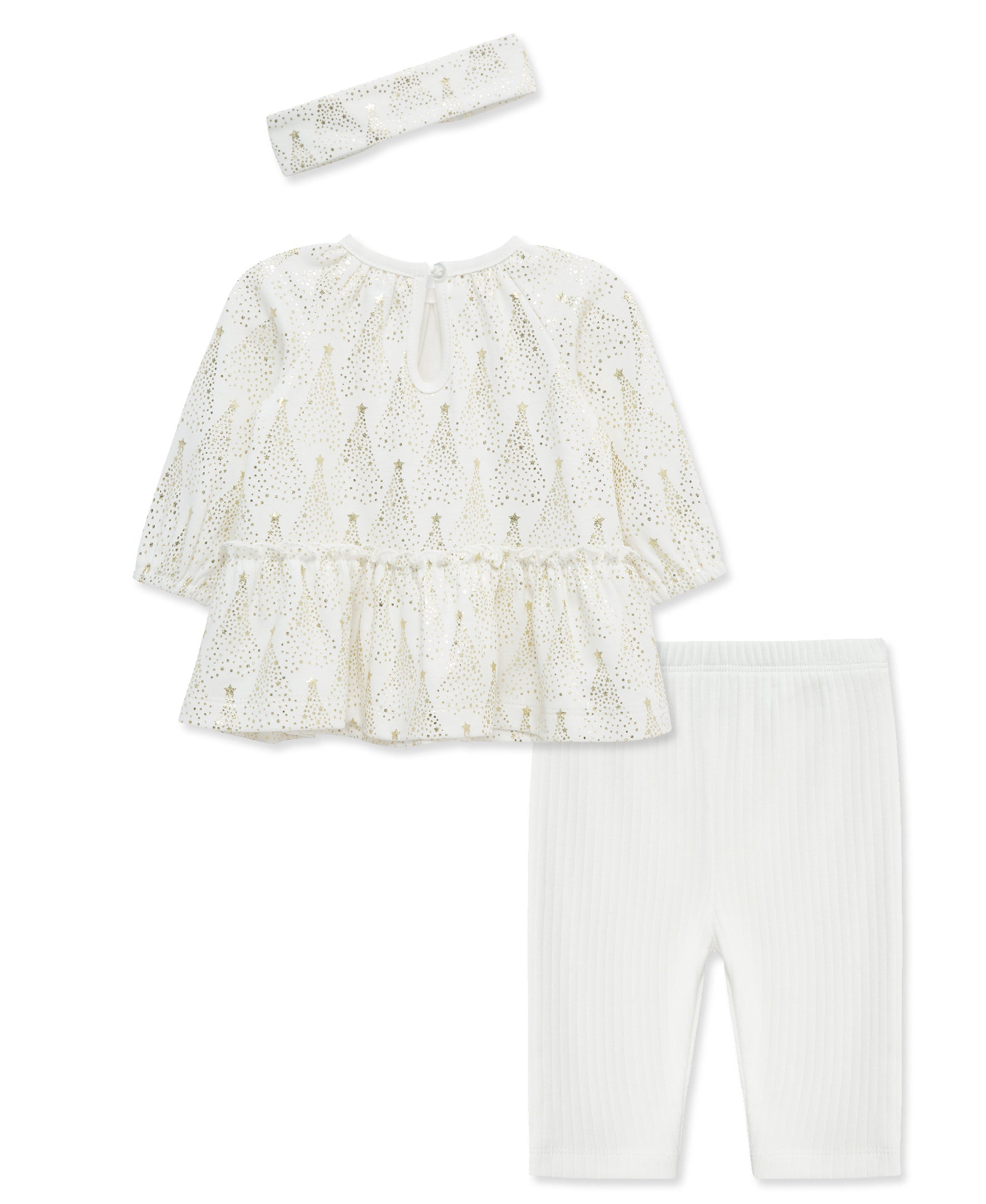 Gold Trees Tunic Set (3M-12M) - Little Me