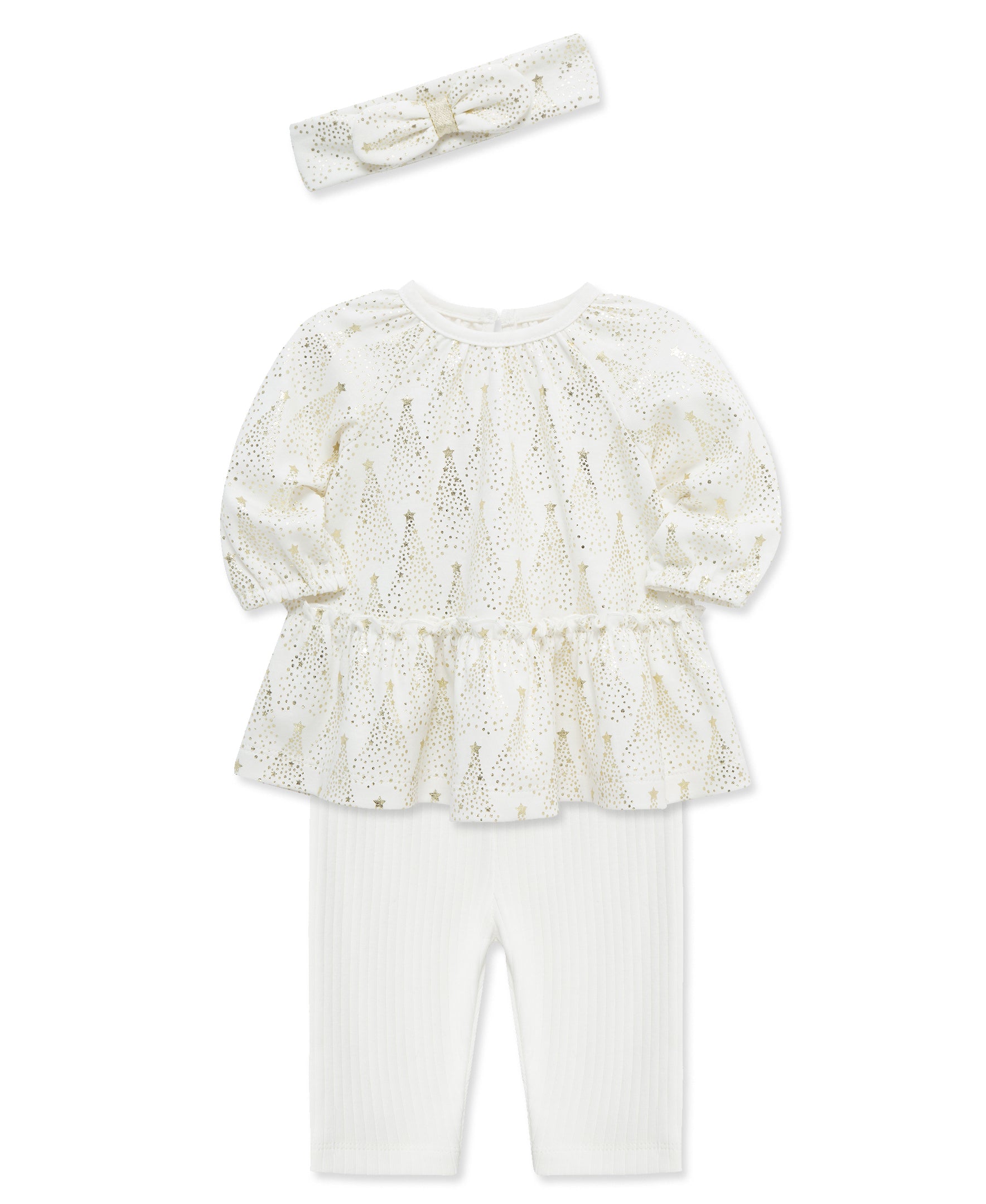 Gold Trees Tunic Set (3M-12M) - Little Me