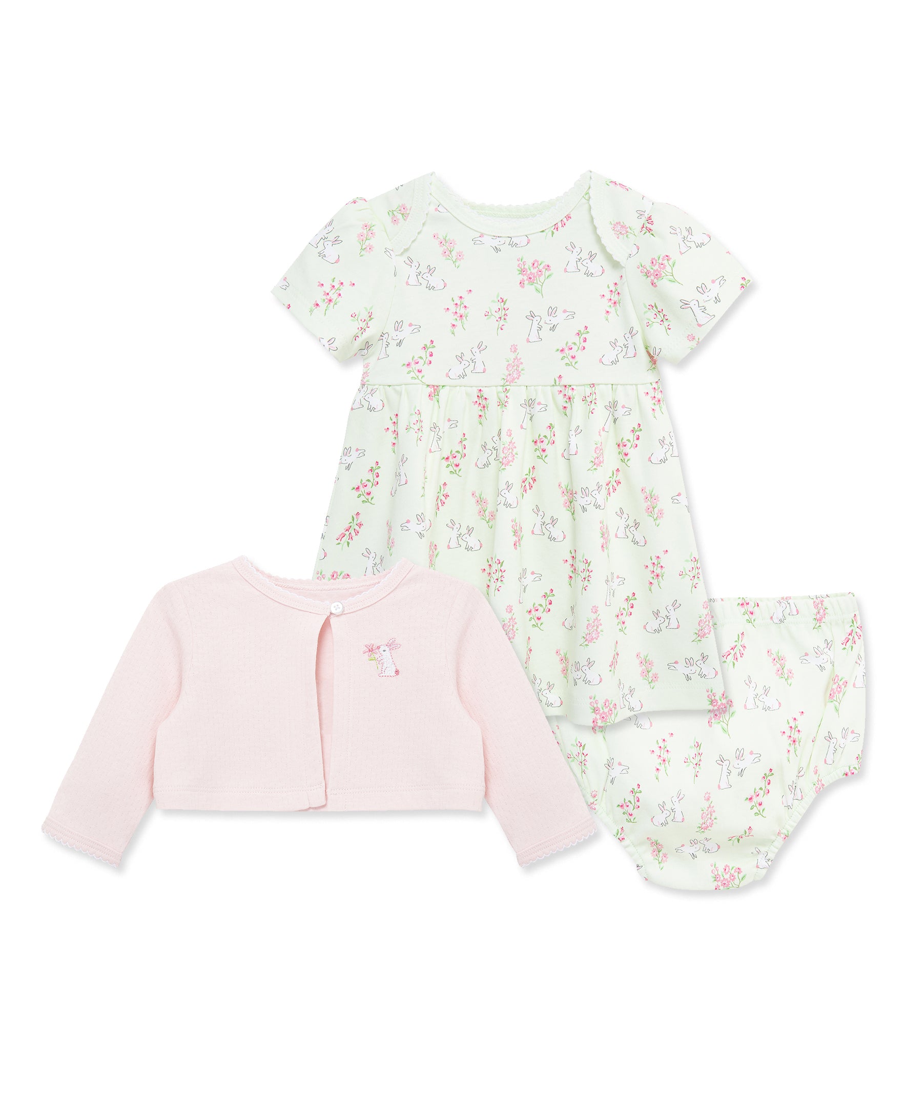 Bunny Knit Dress & Cardigan Set - Little Me