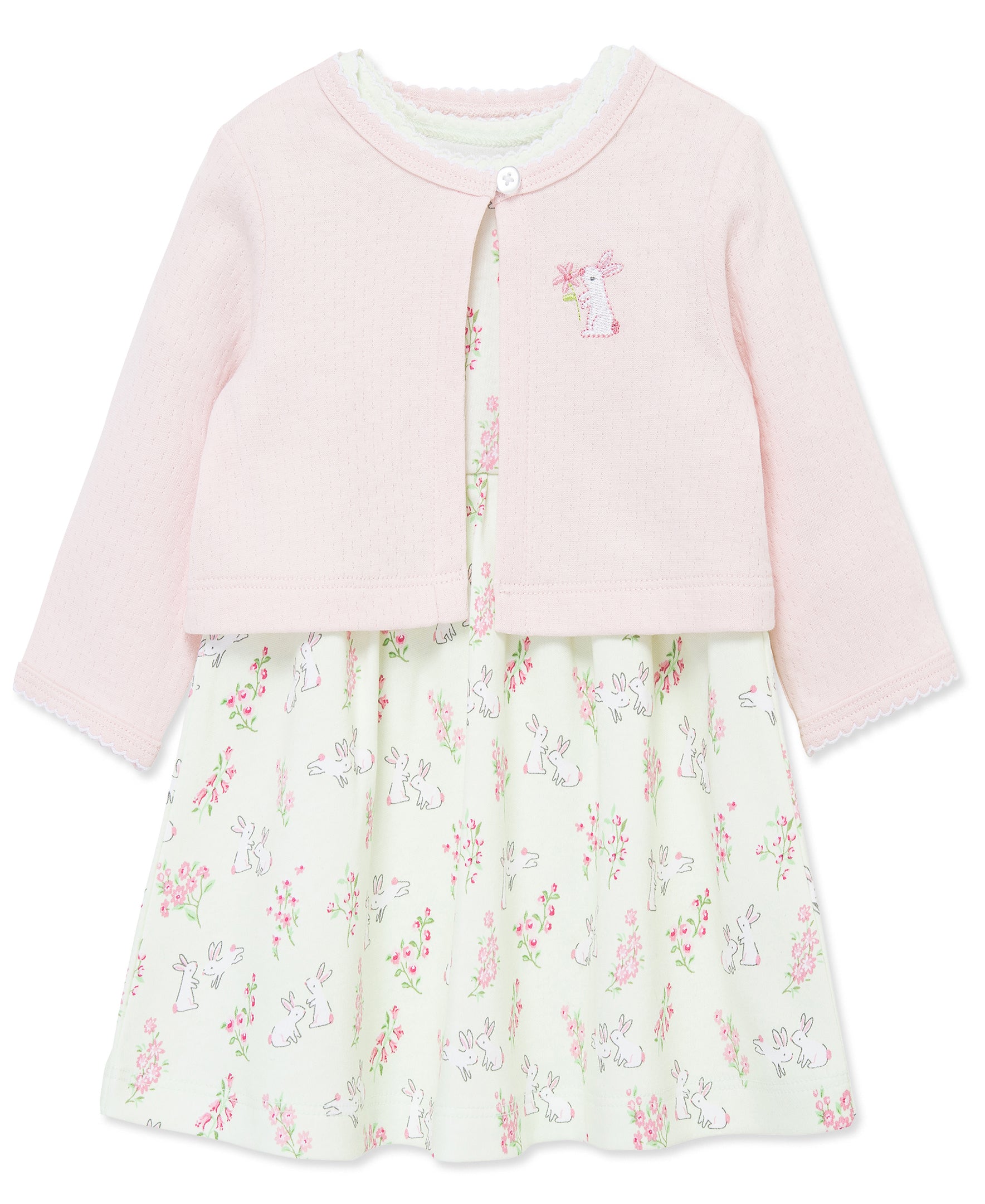 Bunny Knit Dress & Cardigan Set - Little Me