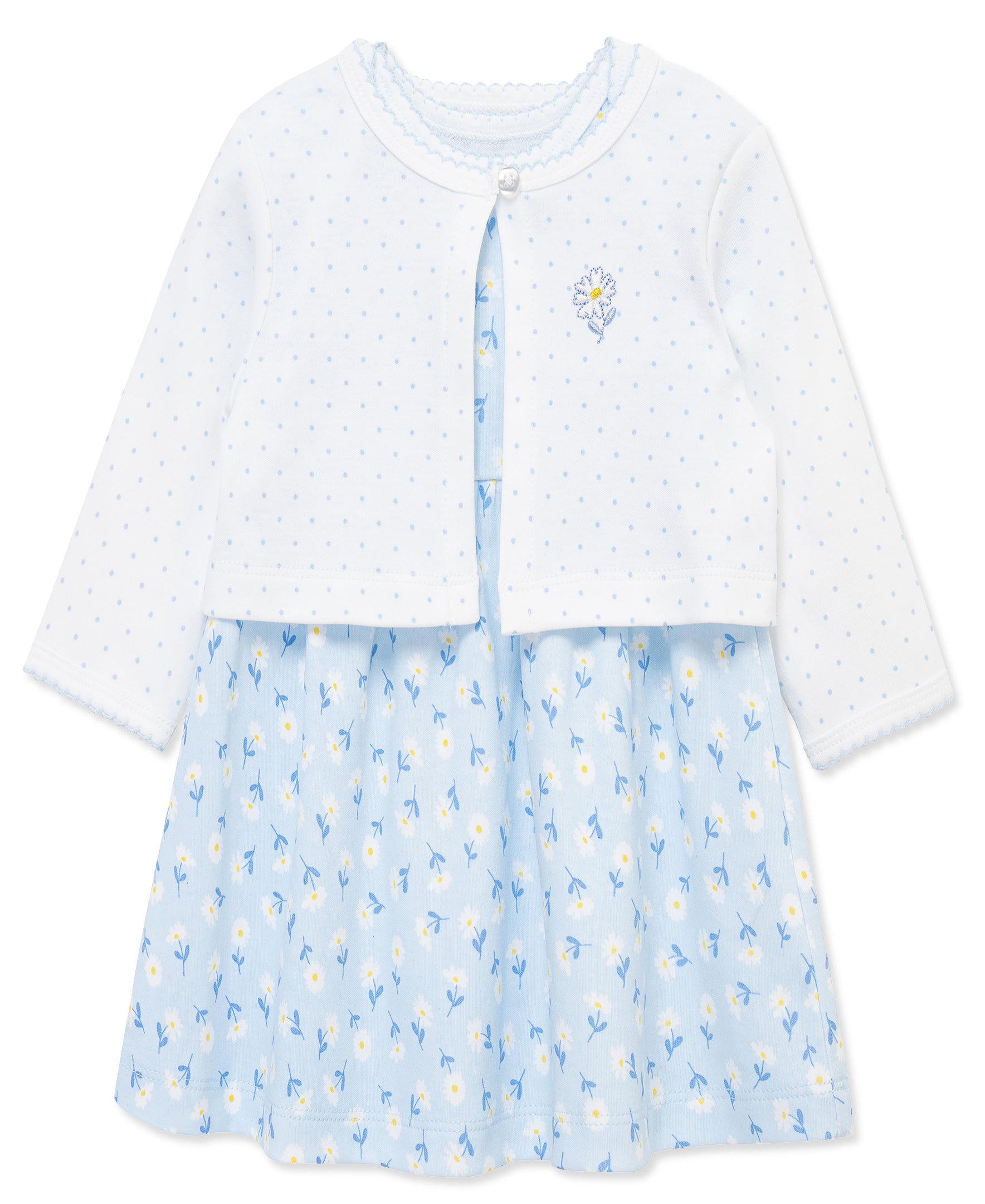 Daisies Knit Dress & Cardigan Set - Little Me