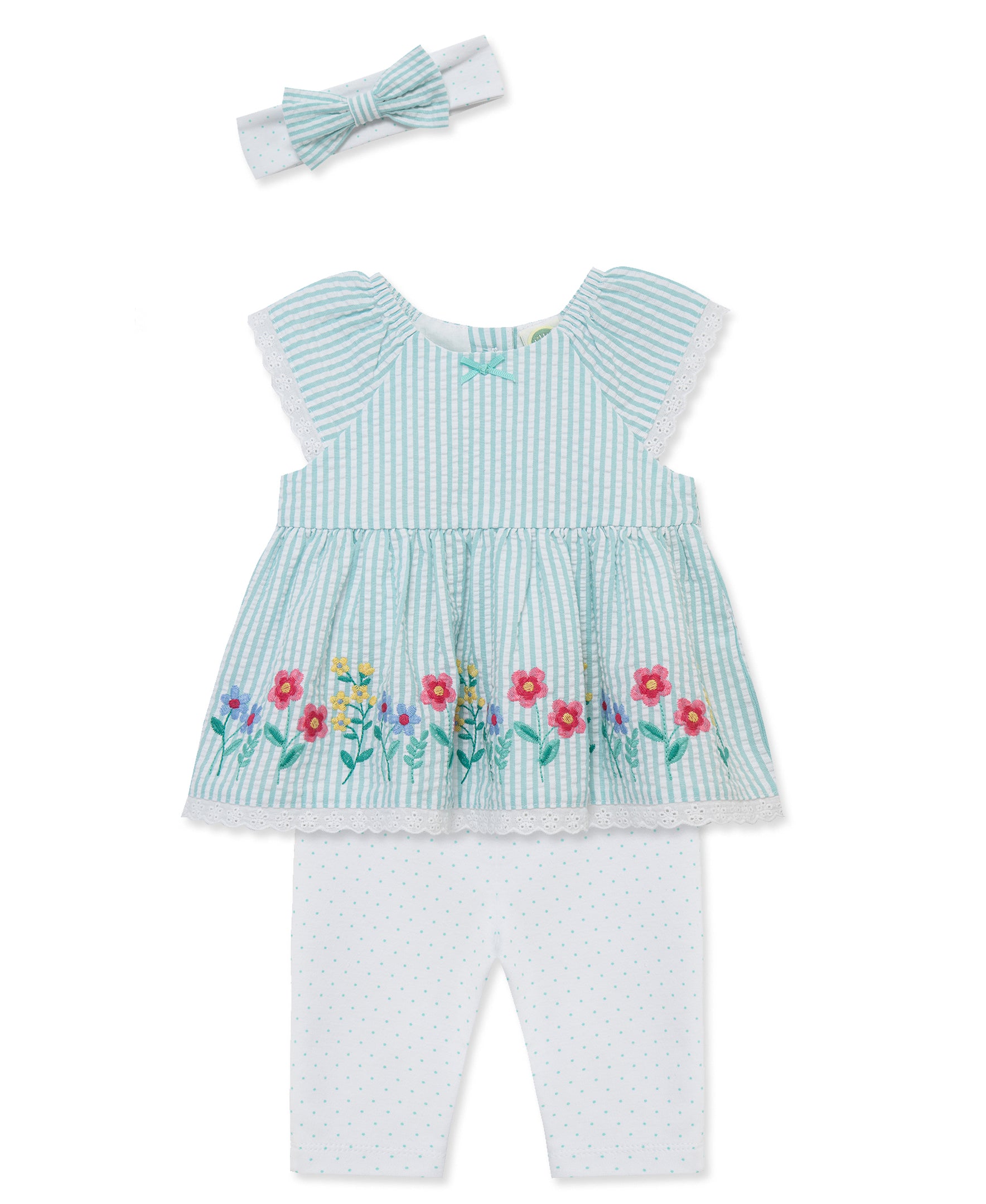 Happy Border Woven Tunic & Legging Set (12M-24M)