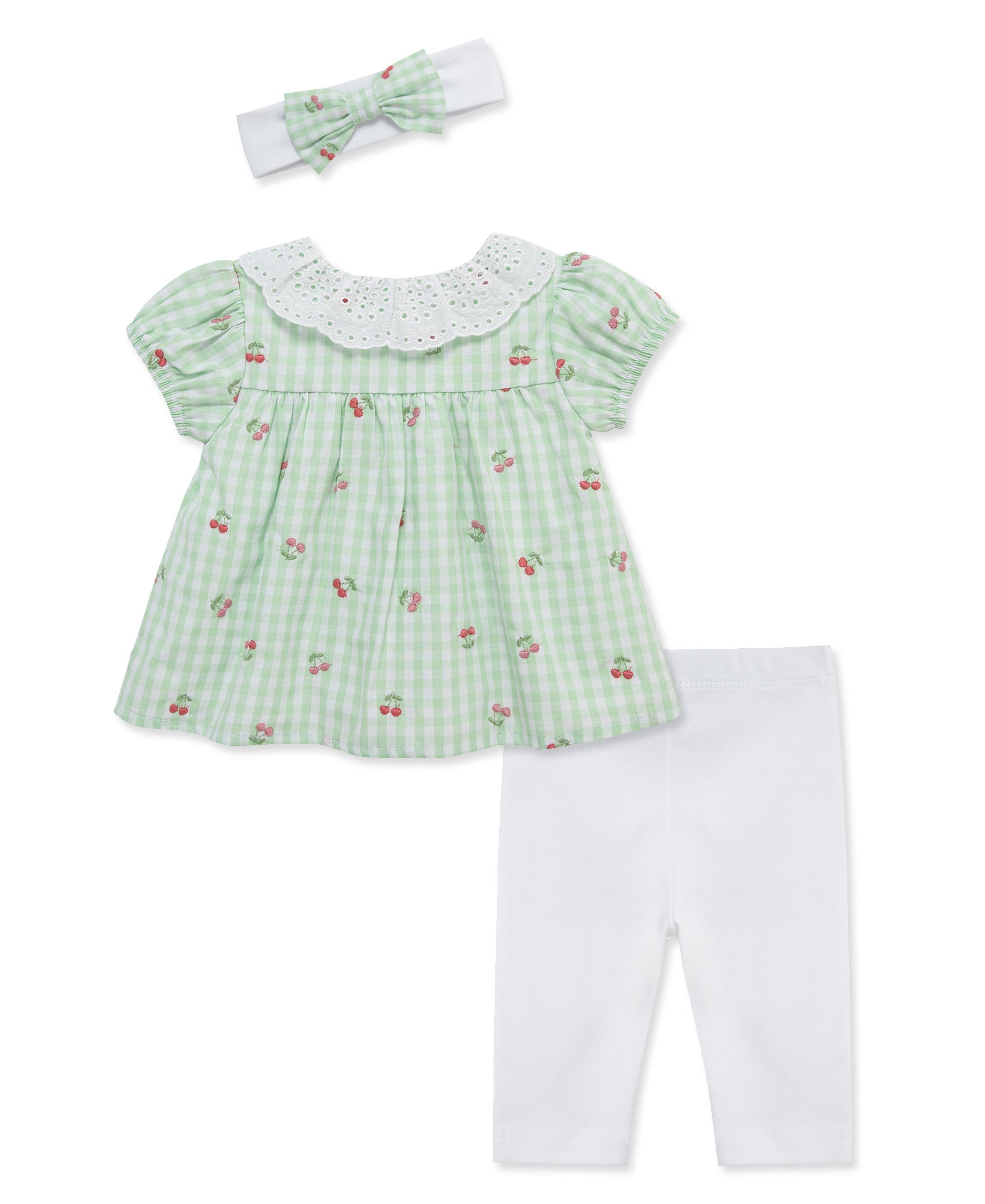 Cherry Check Tunic & Legging Set (3M-12M) - Little Me