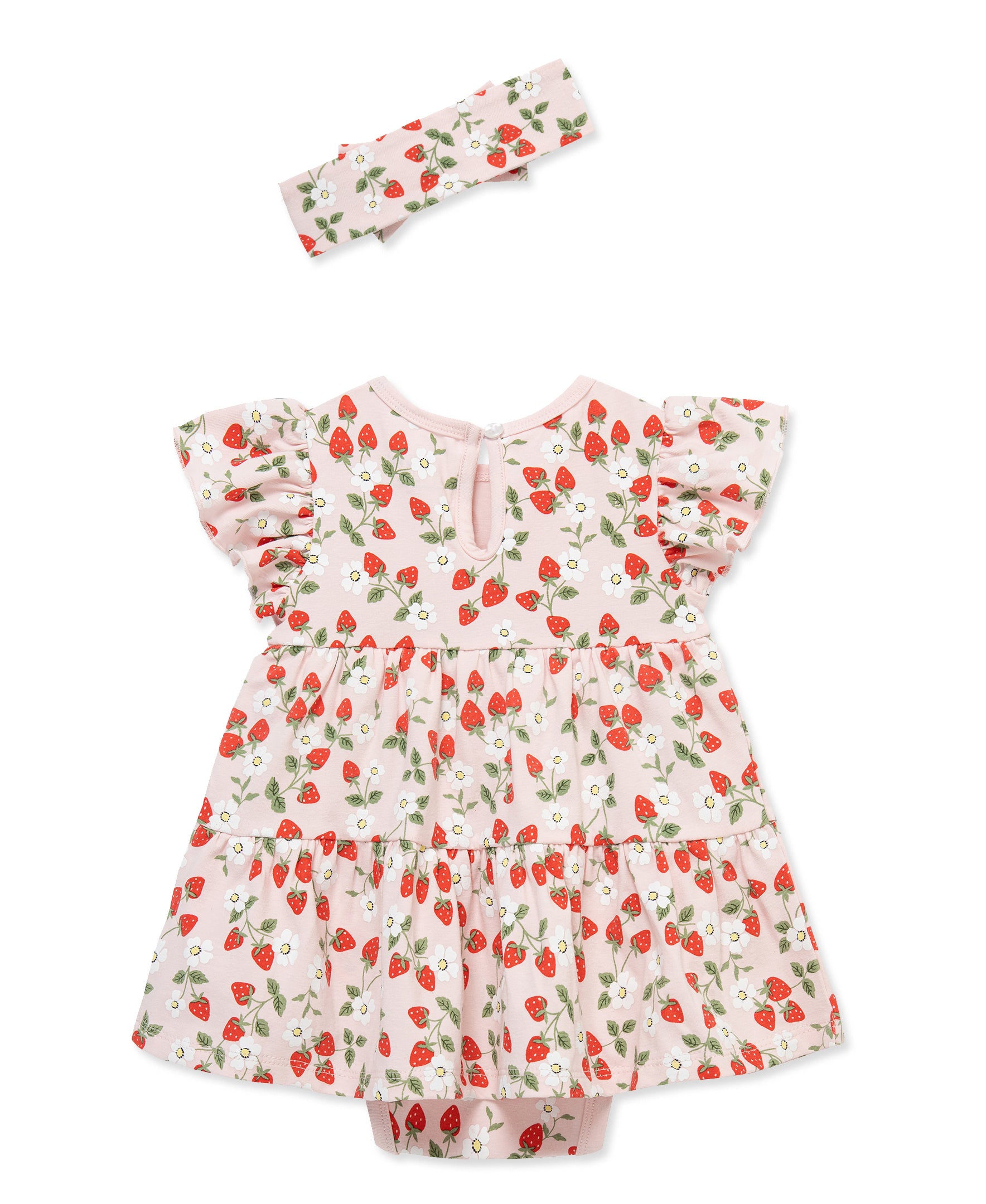 Strawberry Bodysuit Dress & Headband