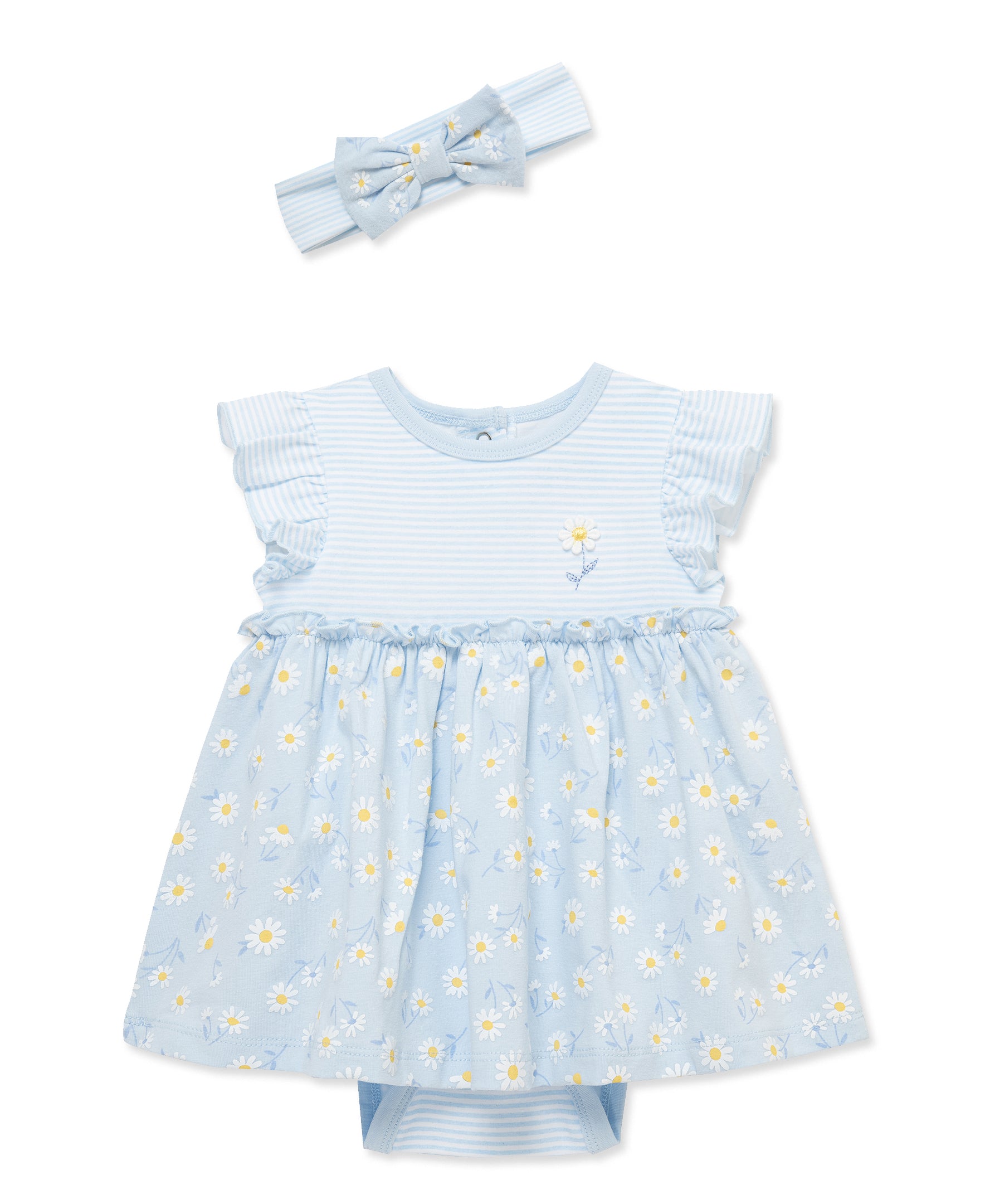 Daisies Bodysuit Dress & Headband