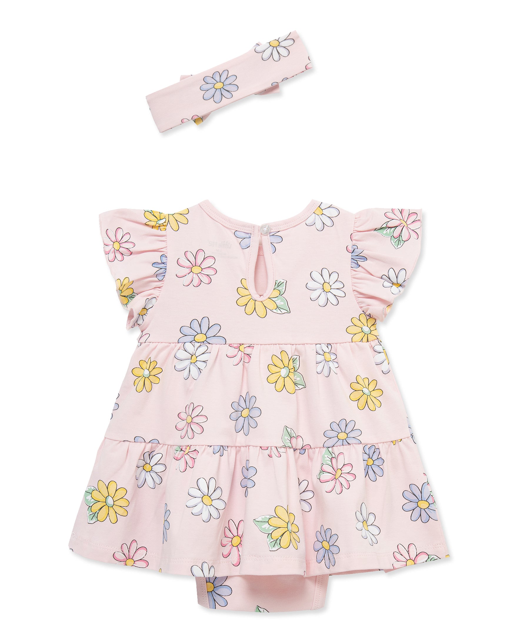 Fun Daisy Bodysuit Dress & Headband