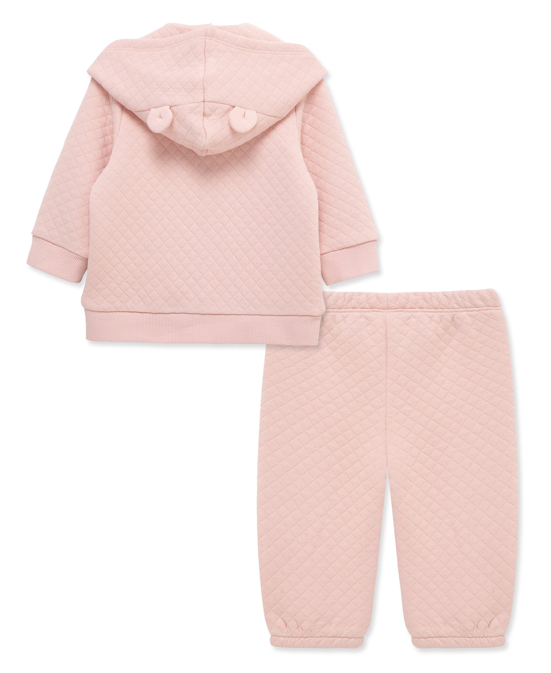 Pink Quilted Hoodie Set - Little Me
