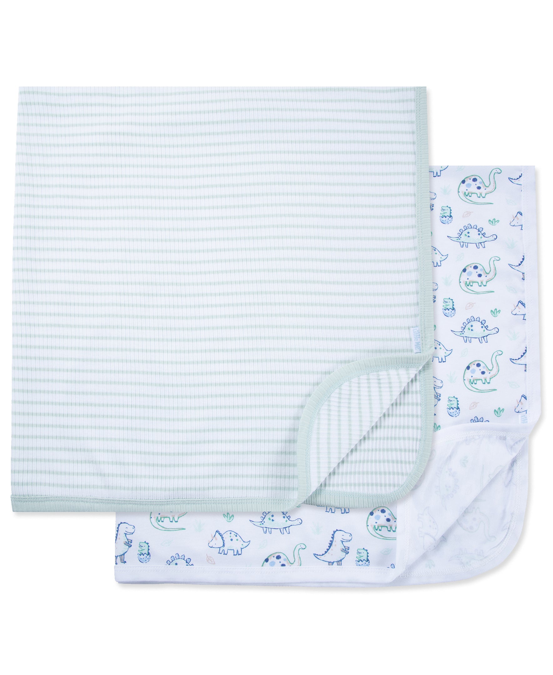 Dino Friends Receiving Blankets (2-Pack) - Little Me