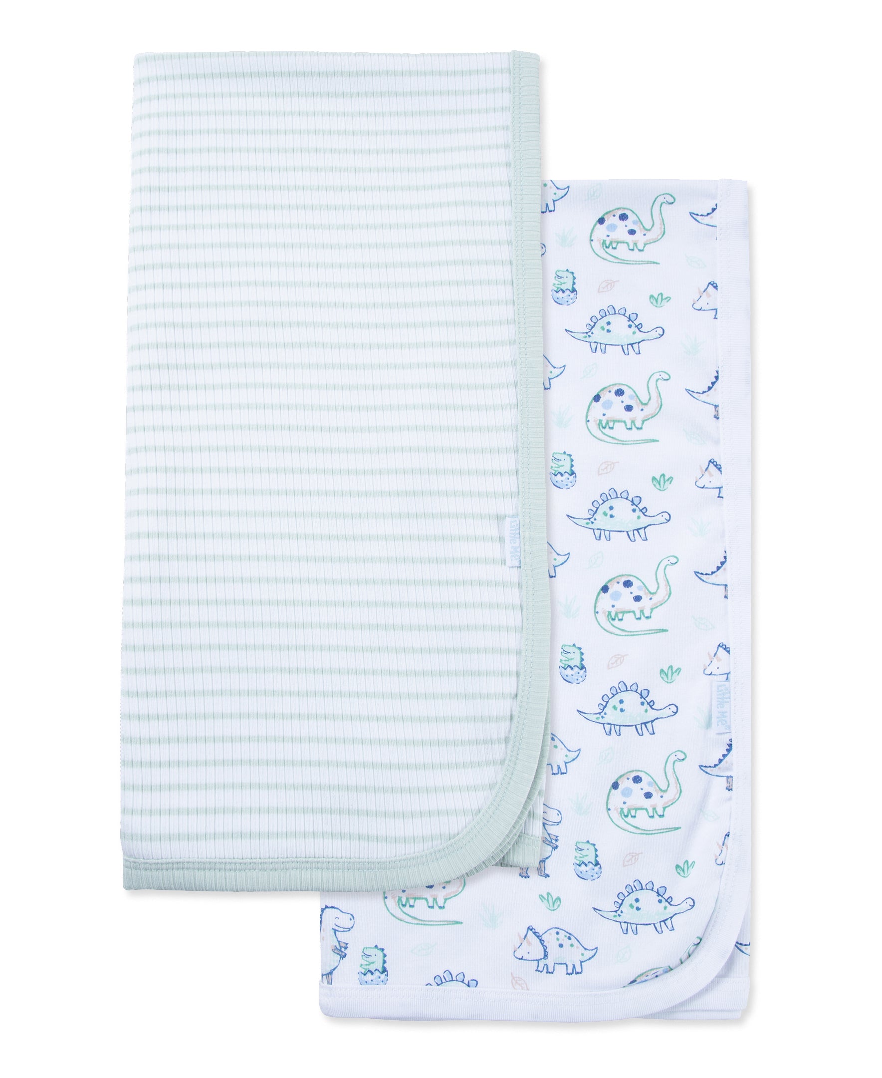 Dino Friends Receiving Blankets (2-Pack) - Little Me