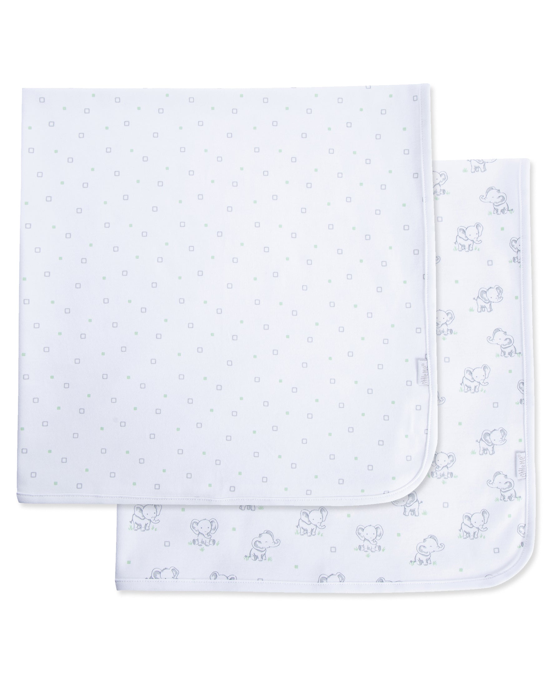 Baby Elephants Receiving Blankets (2-Pack) - Little Me