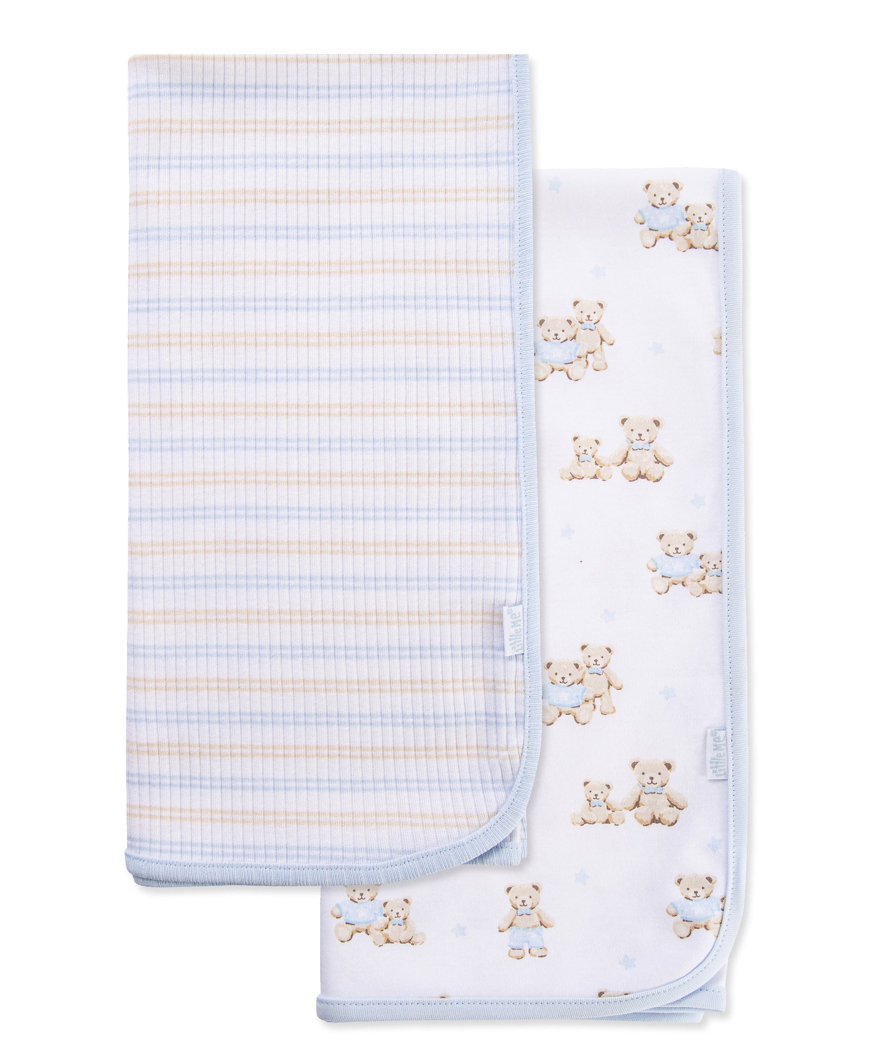 Dashing Bears Receiving Blankets 2-Pack - Little Me