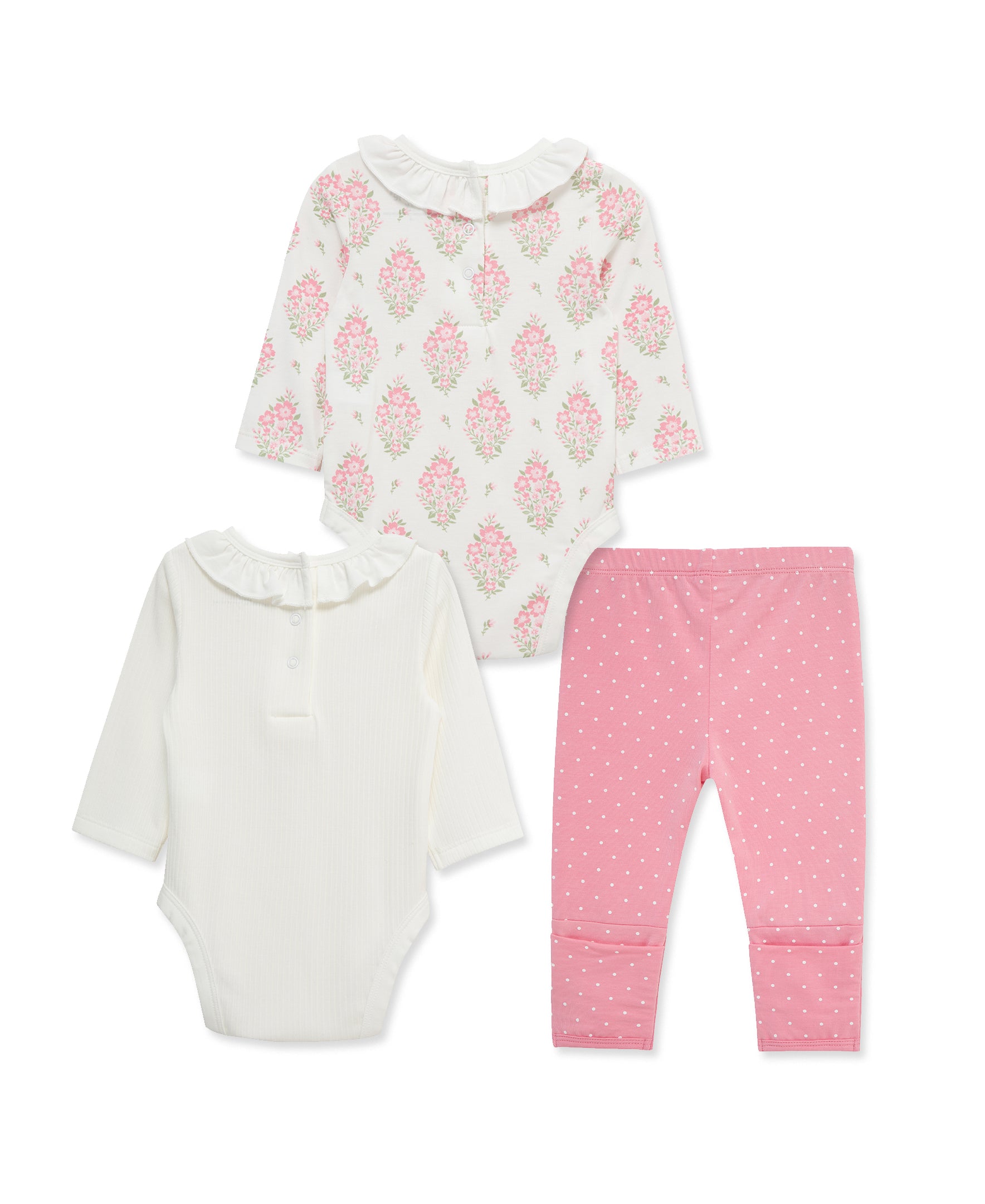 Floral Flame 3-Piece Bodysuit & Pant Set - Little Me