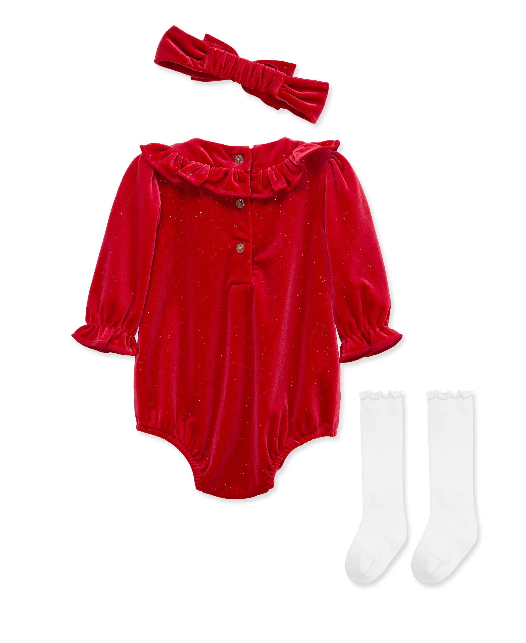 Bows Sparkle Bubble Set (3M-9M)