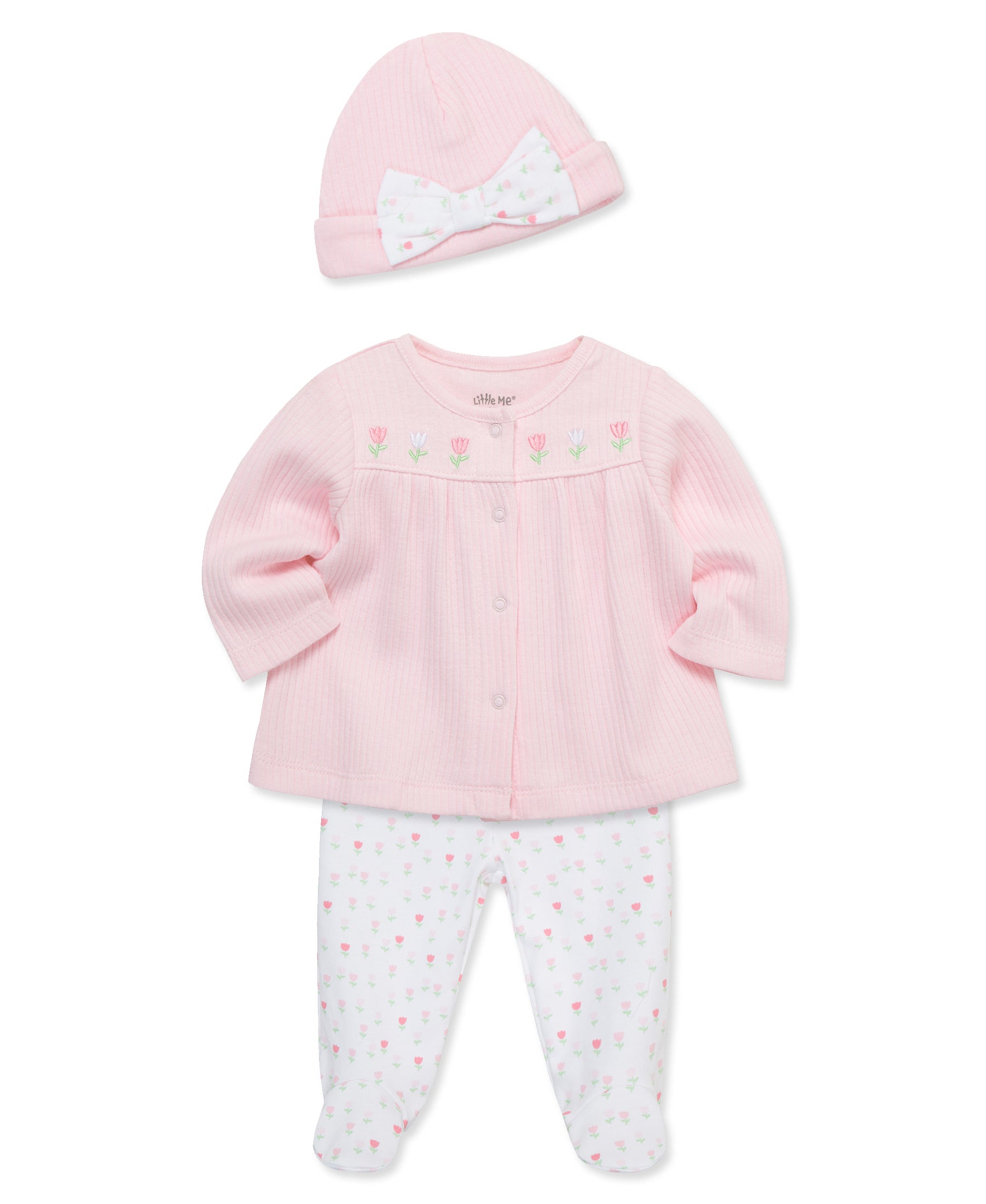 Tulips 3-Piece Cardigan Set - Little Me