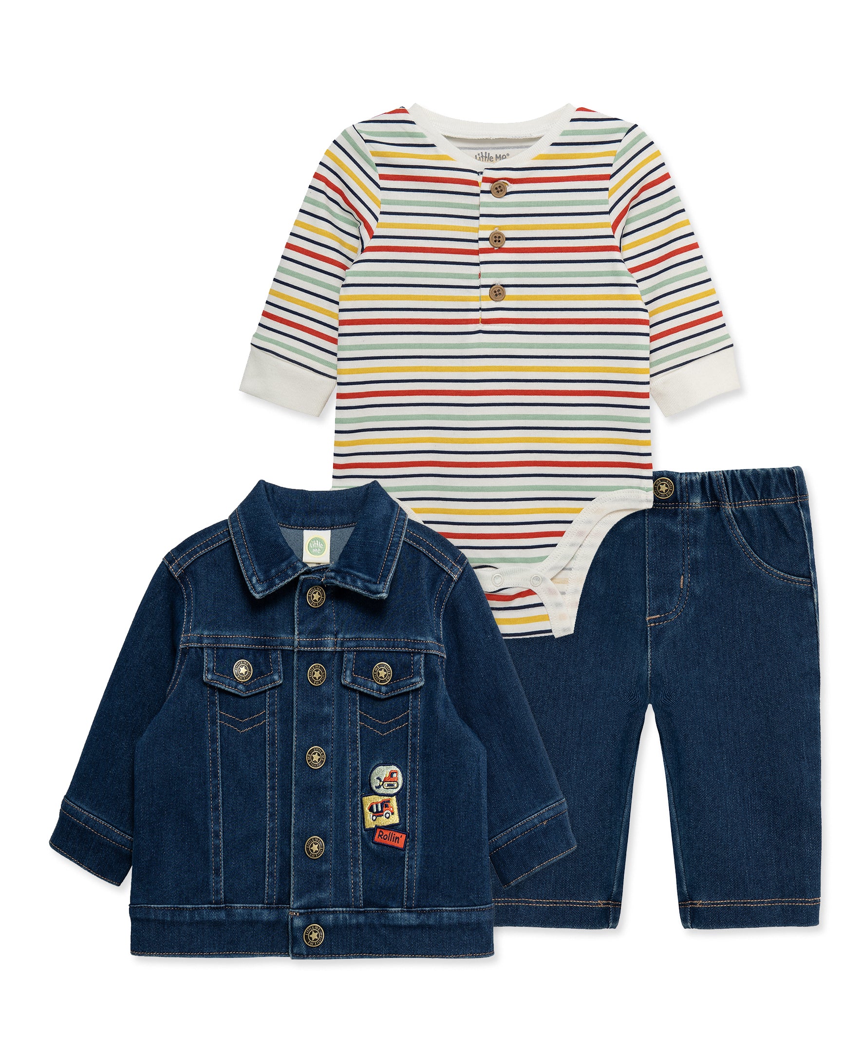 Construction Crew 3-Piece Jacket Set (3M-12M) - Little Me