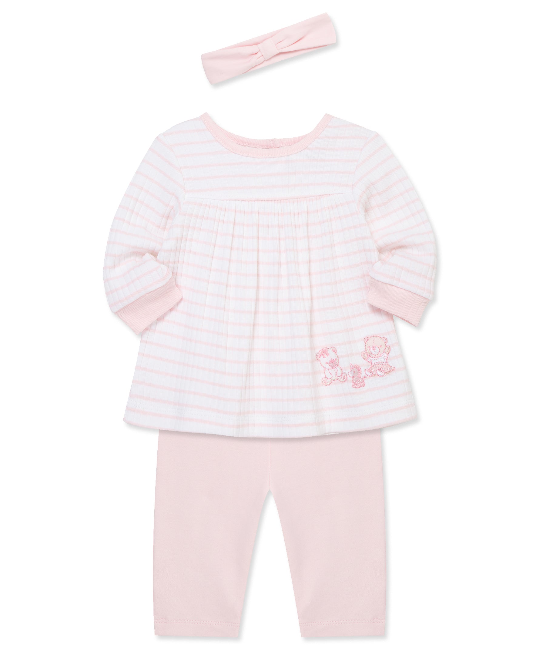 Joyful Bears 3-Piece Pant Set & Headband - Little Me