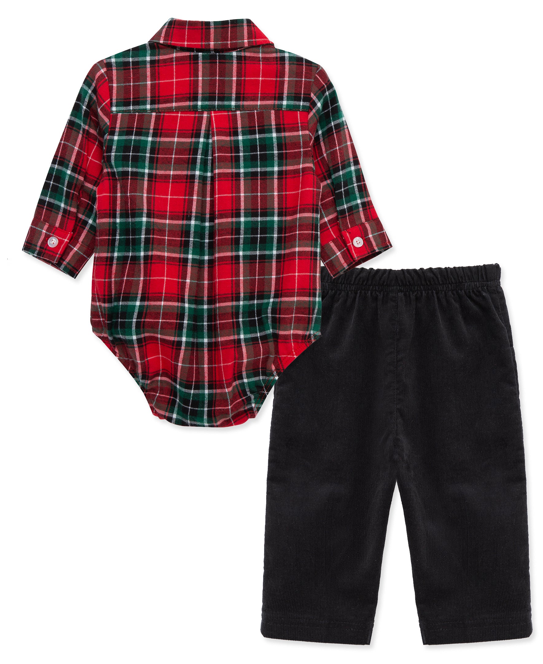 Party Pups Plaid Pant Set (3M-9M)